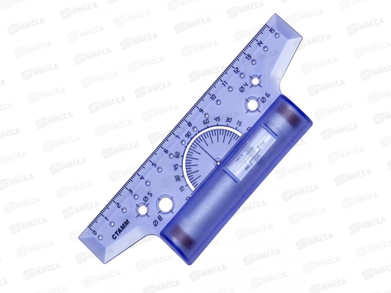 Линейка рейсшина 15см СТАММ, пл.ролик, ЛР01 *55