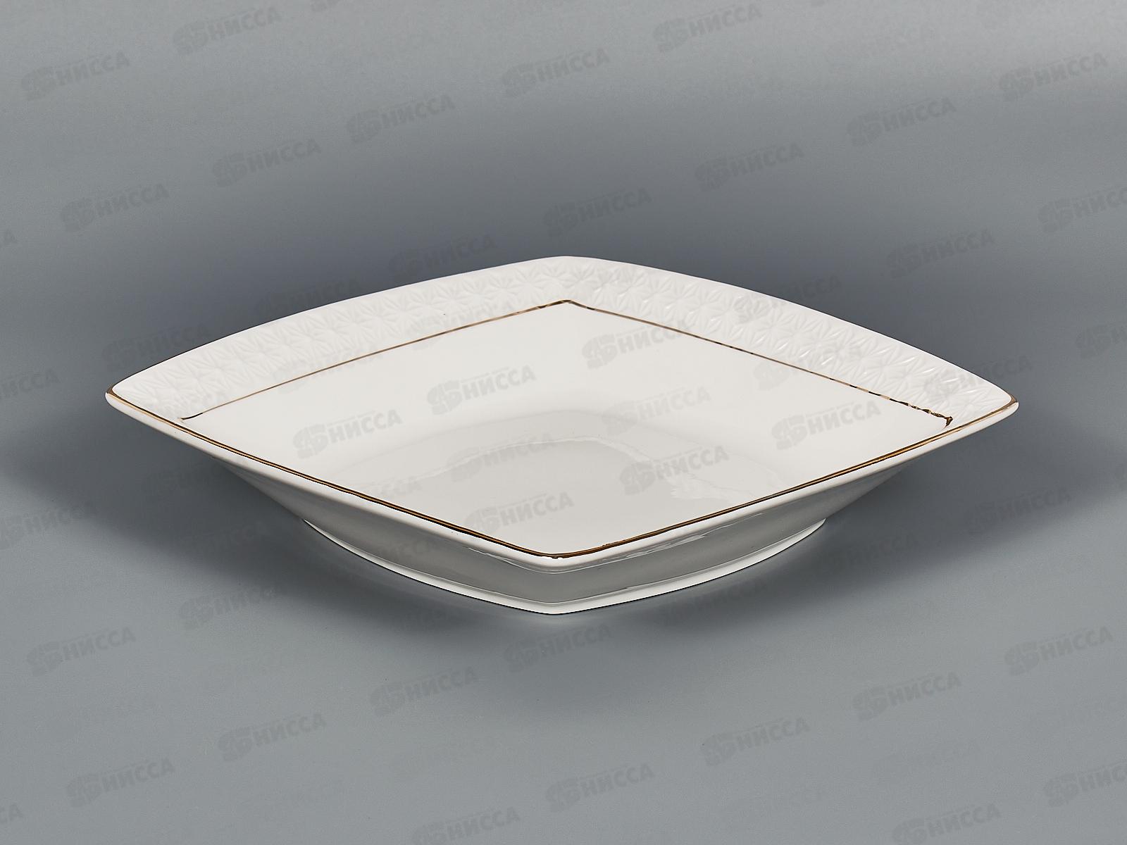 Тарелка суповая CS223719-A 19см 610мл Снежная королева квадр 749158 *36