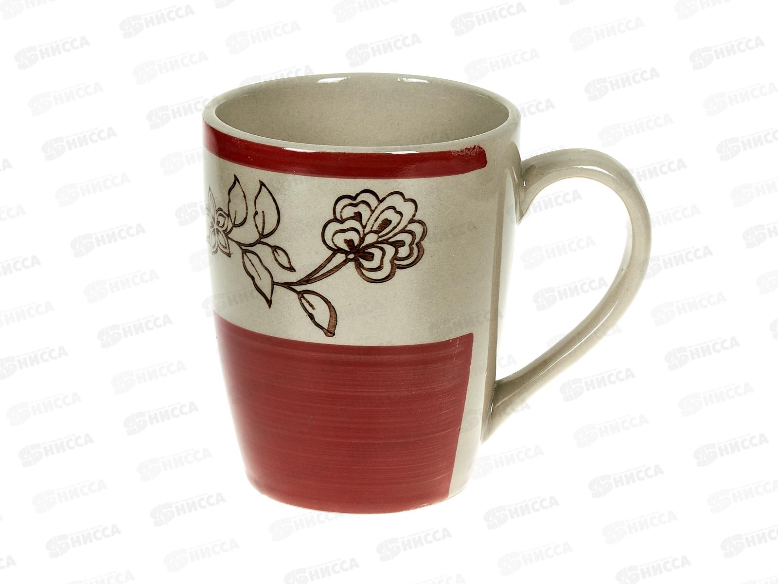 Кружка RX007 360мл Розовый ситец 2 бочка 178094 *48