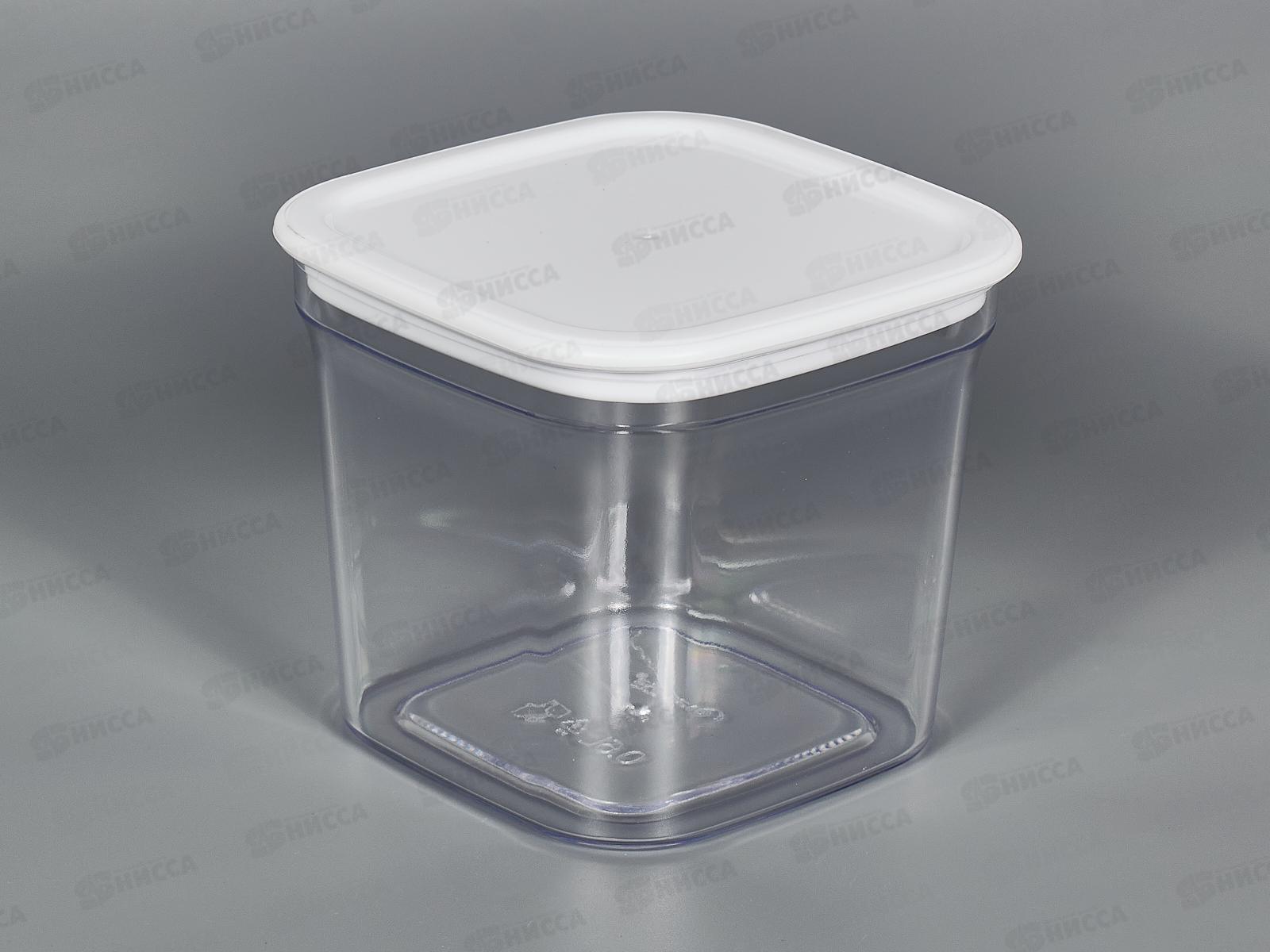 Контейнер для сыпучих продуктов Смарт 0,6л белый С413Бел *16