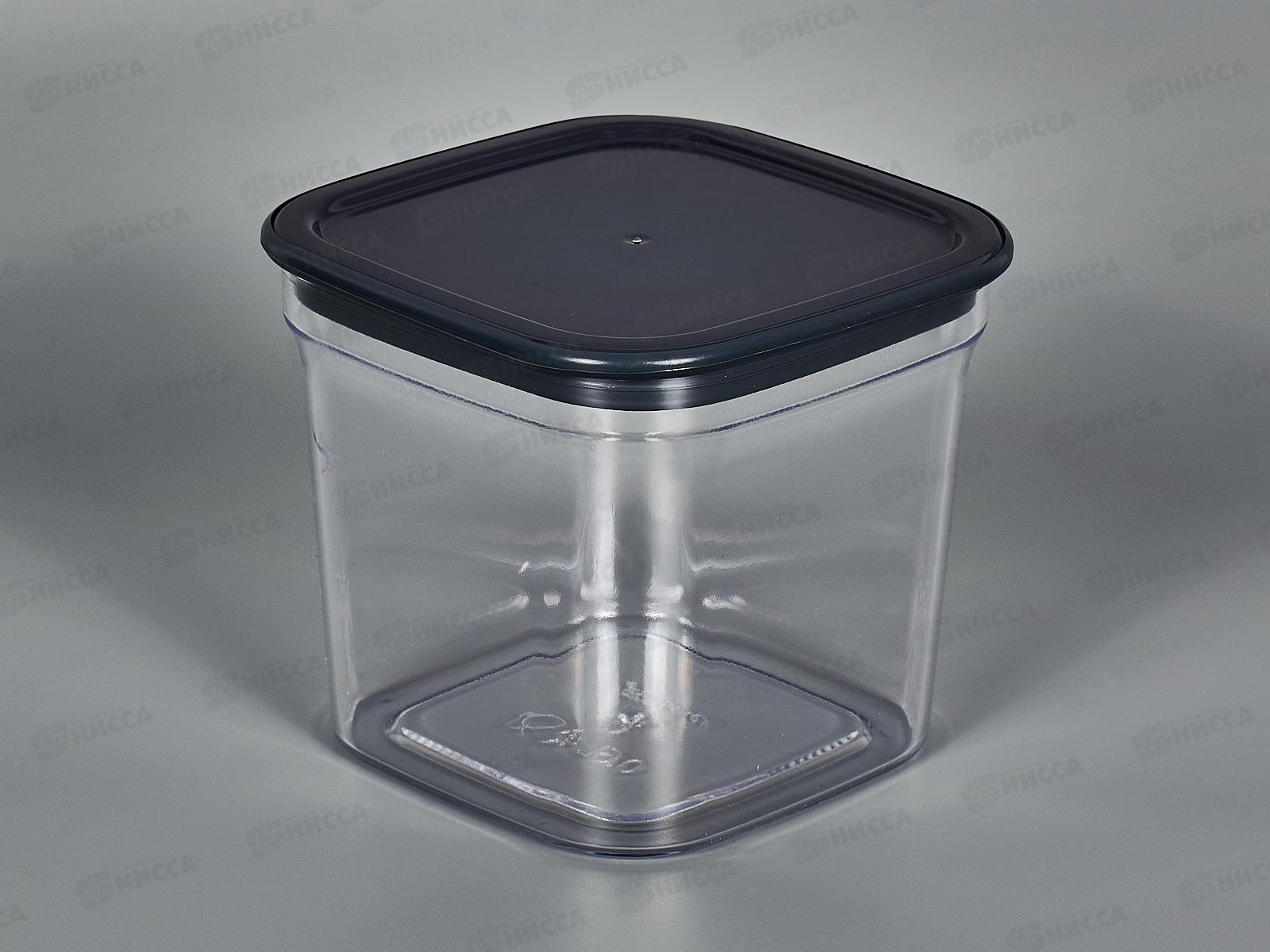 Контейнер для сыпучих продуктов Смарт 0,6л Чернильно-серый С413Чсер *16