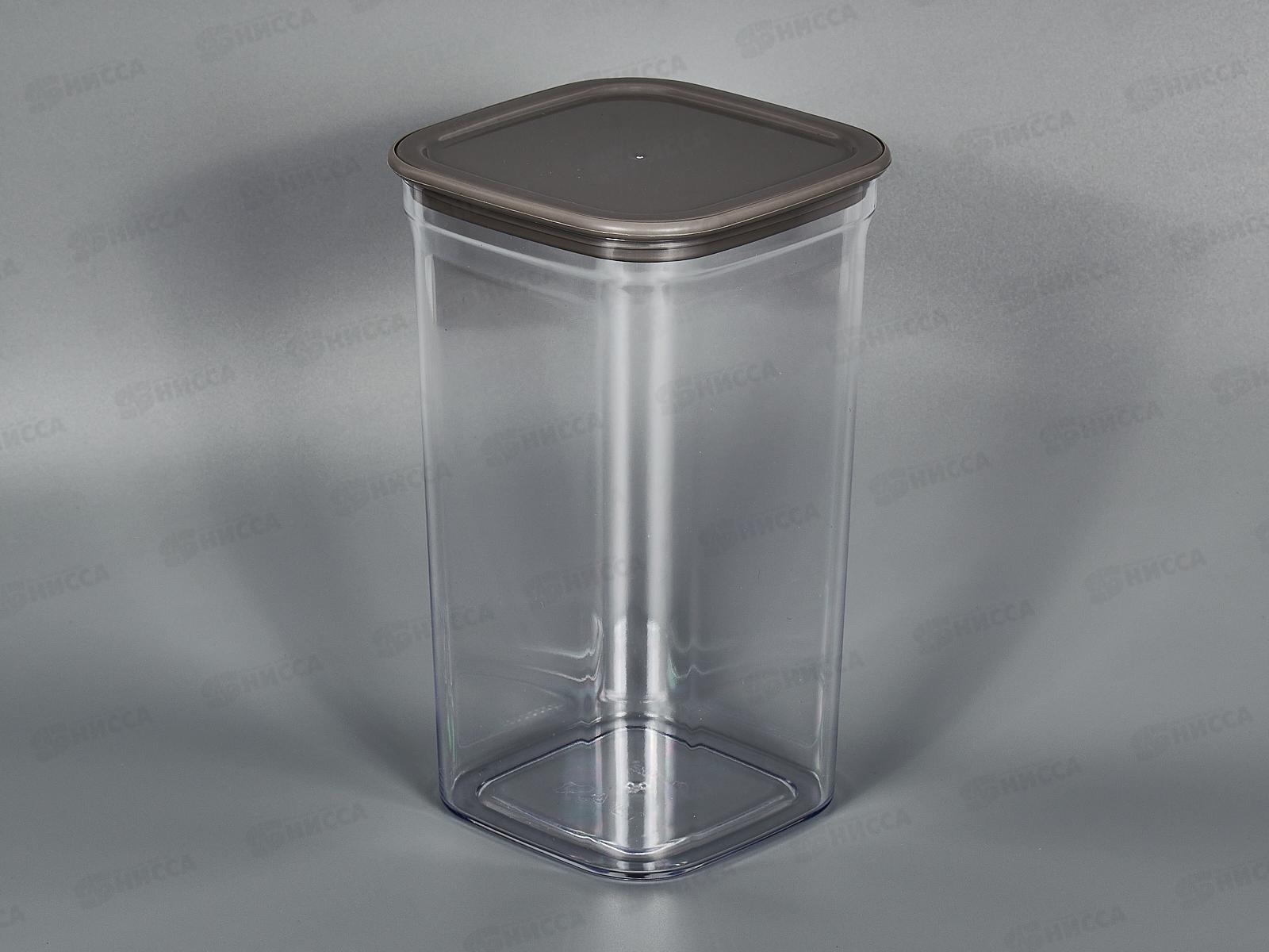 Контейнер для сыпучих продуктов Смарт 1,3л Пыльно-серый С414Псер *16