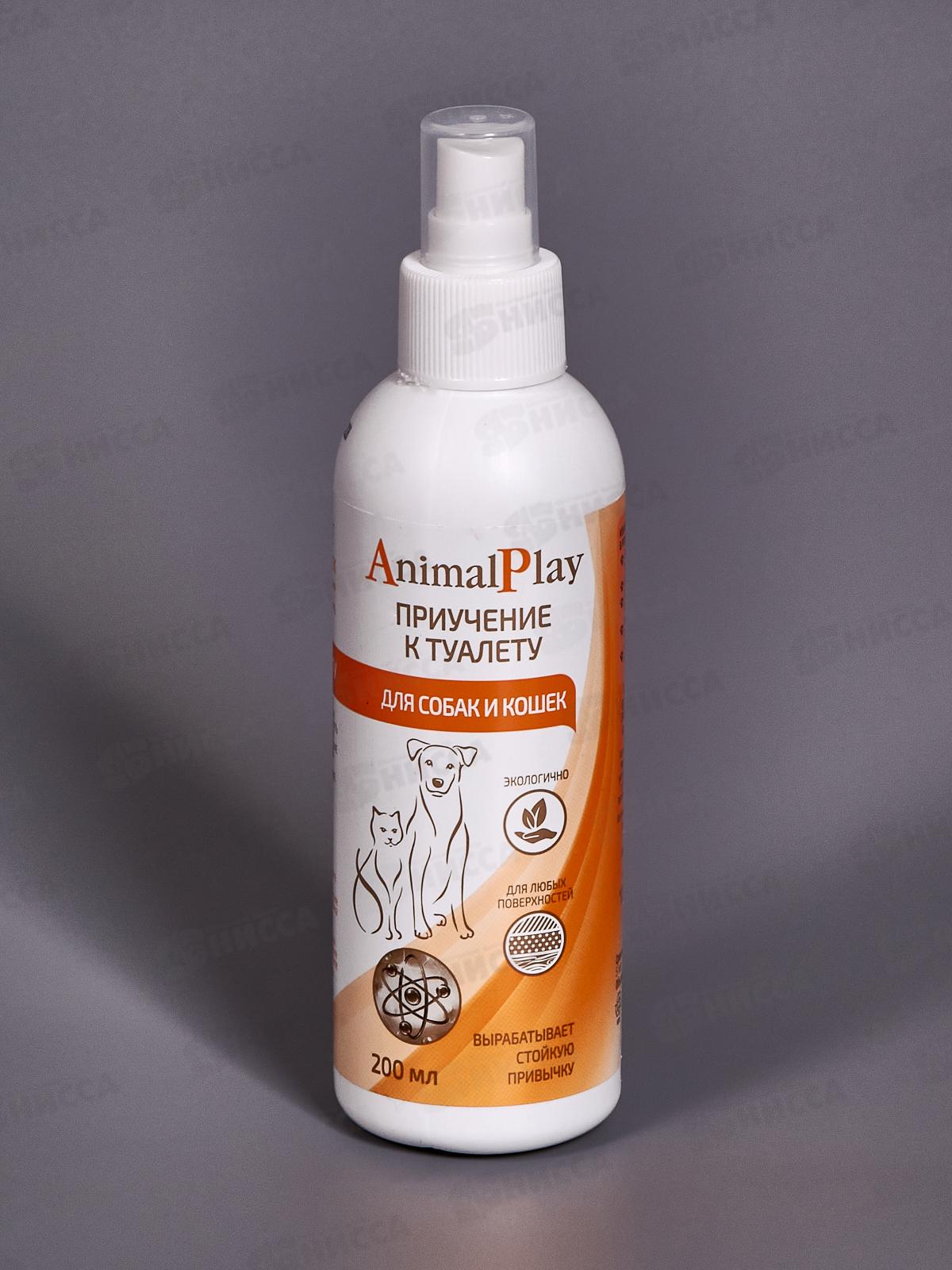 Animal Play Спрей зоогигиенический Приучение к туалету для собак и кошек 200мл  *12