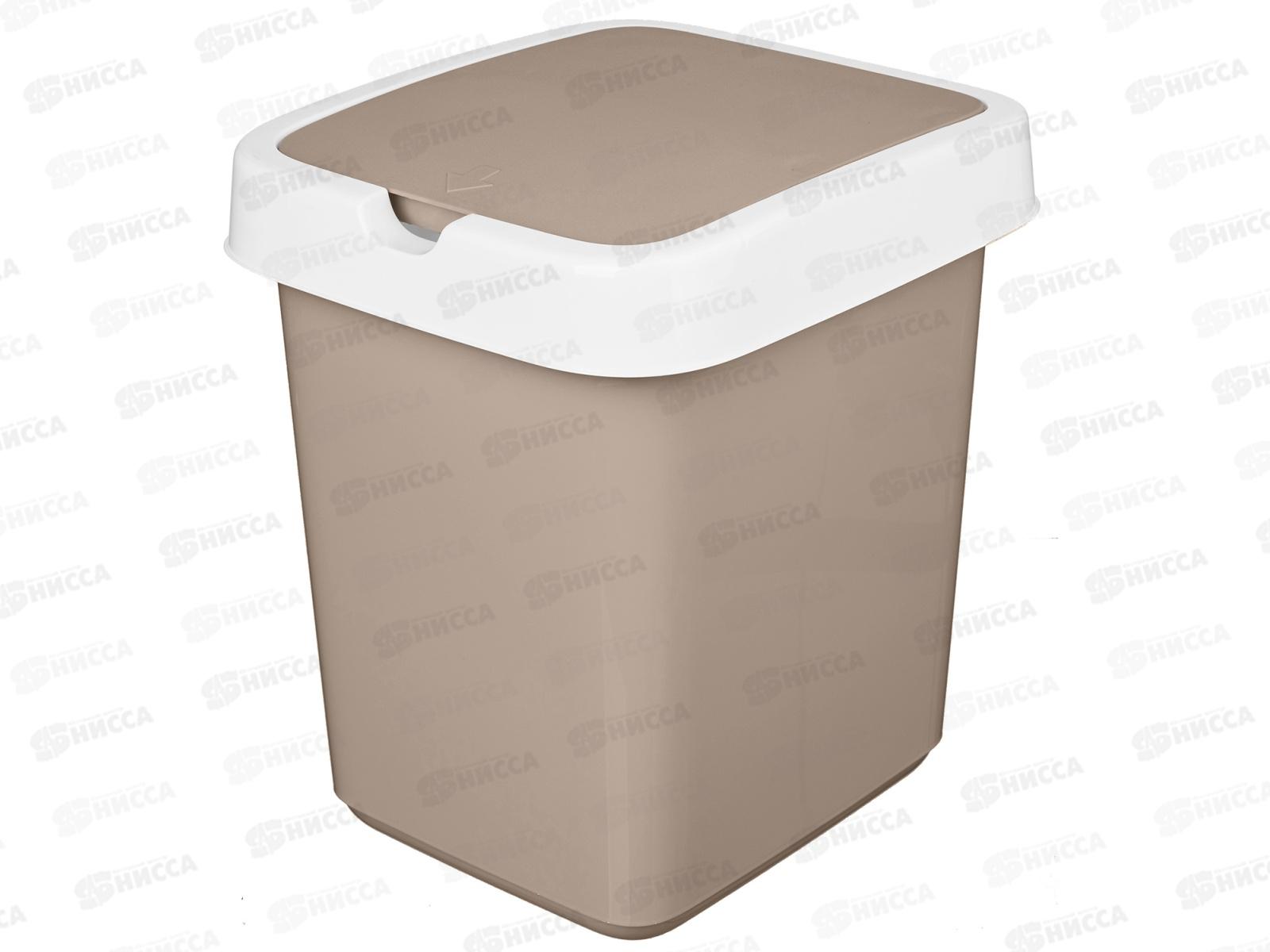 Контейнер для мусора 14л &quotTule&quot бежевый 221301227/01 *7