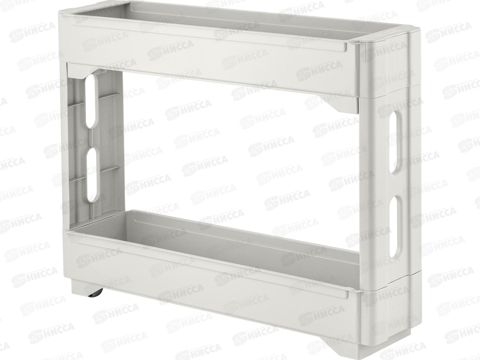 Этажерка  2-х секционная Keeplex на колесиках KL383712048