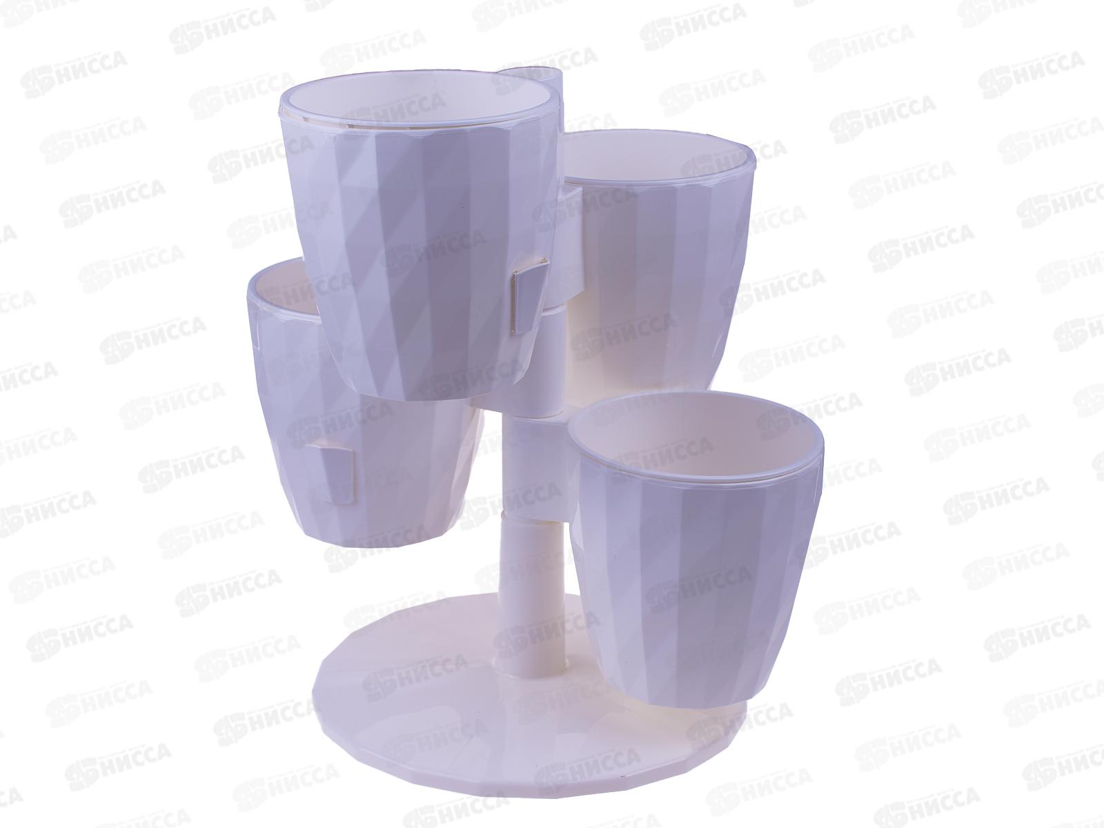 Кашпо &quotRUBY&quot Кватро Белый КШ-8689 НС  *6