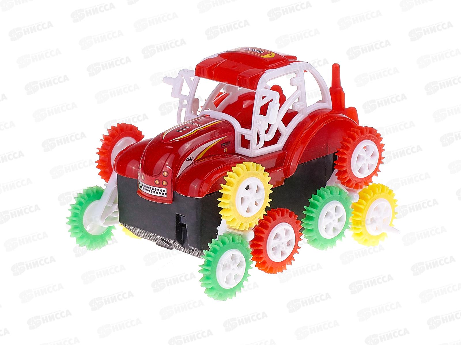 Трактор перевертыш №1126А на батарейках коробка 13*11*9