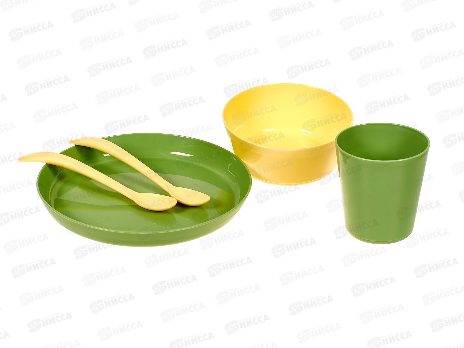 Набор дет посуды Lalababy (тарелка,миска,стакан,ложки) LA160012050 *10