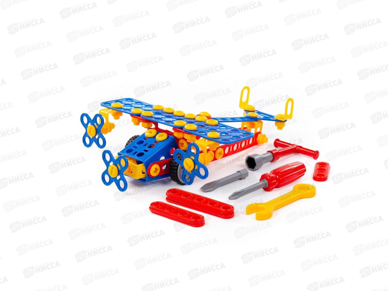 Конструктор &quotИзобретатель&quot - &quotСамолёт №2&quot 144 элемента 55019 в пакете *8