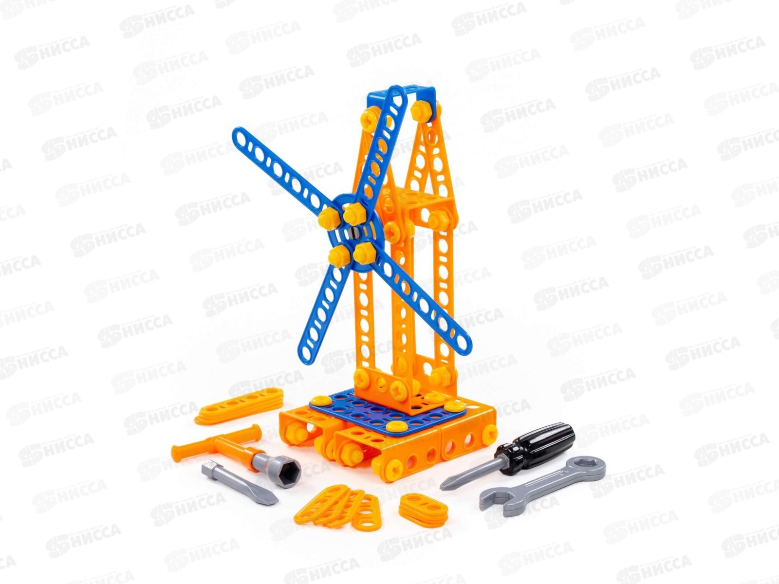 Конструктор &quotИзобретатель&quot - &quotМельница №1&quot 105 элемента  55385 в пакете *8