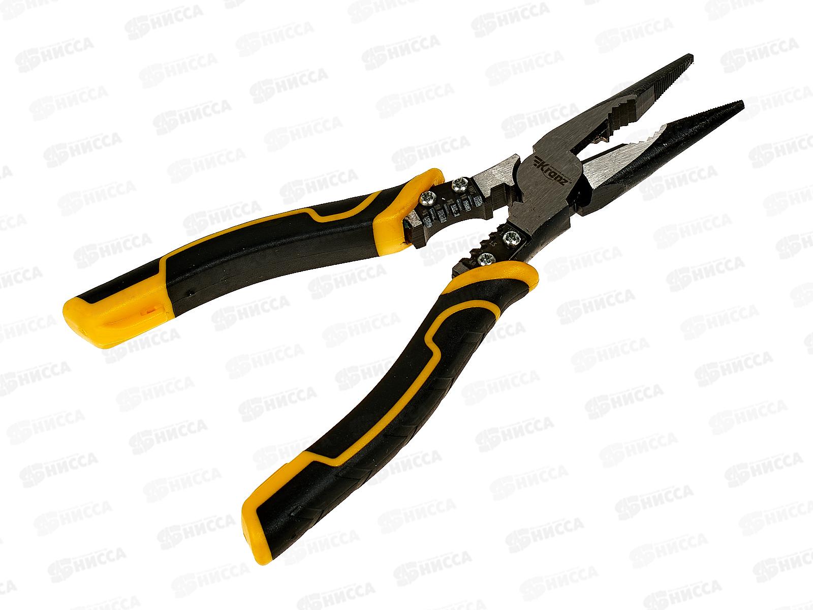 Тонкогубцы 200мм Kranz многофункциональные универсал KR-12-4653-5