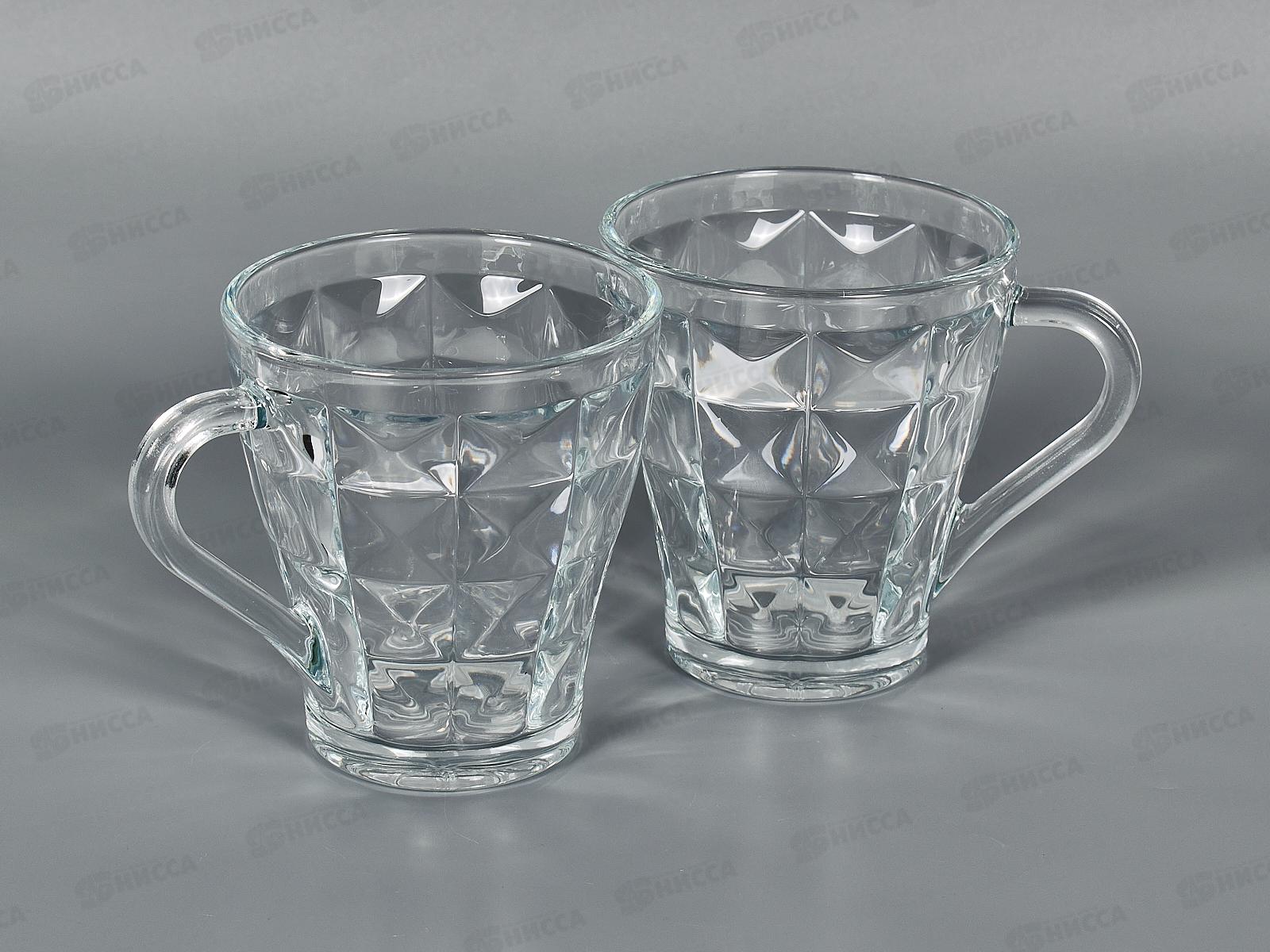 Набор стеклянных кружек 2 шт * 260мл  280418