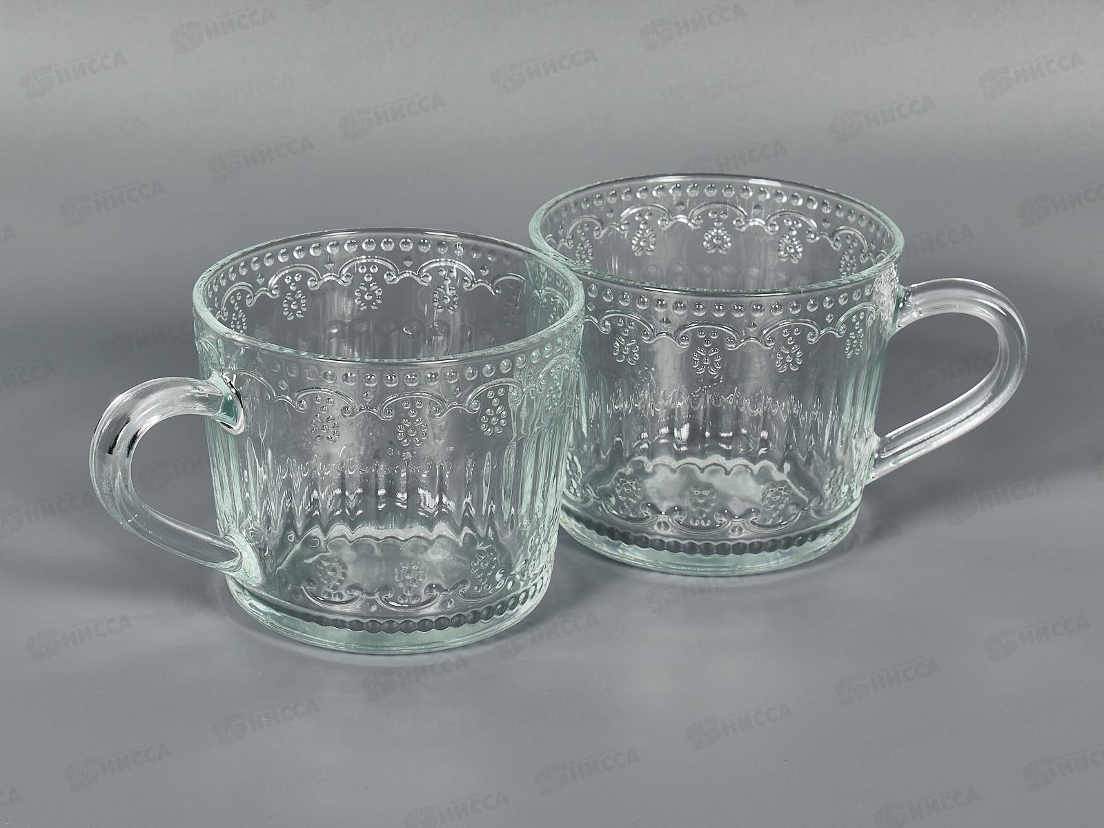 Набор стеклянных кружек 2 шт 450мл  280415 *20