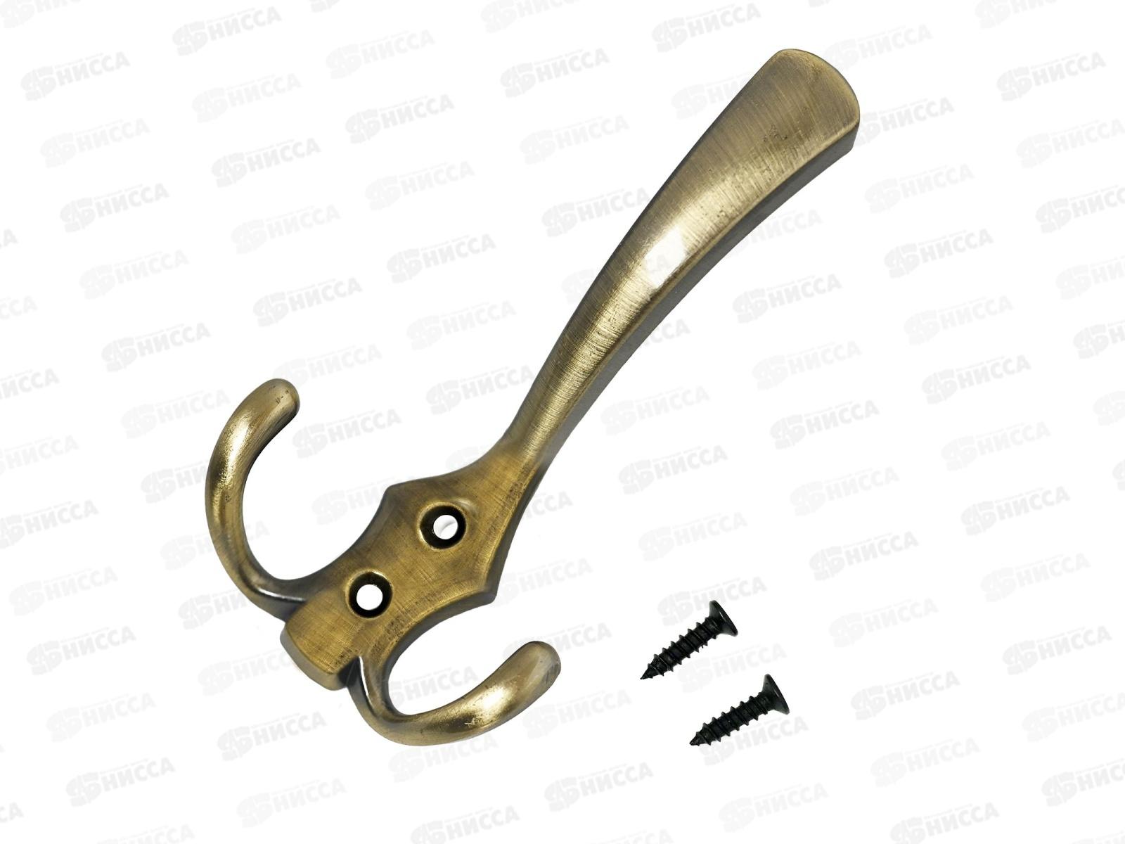 Крючок-вешалка Стандарт 306 A AB бронза европакет *40 841