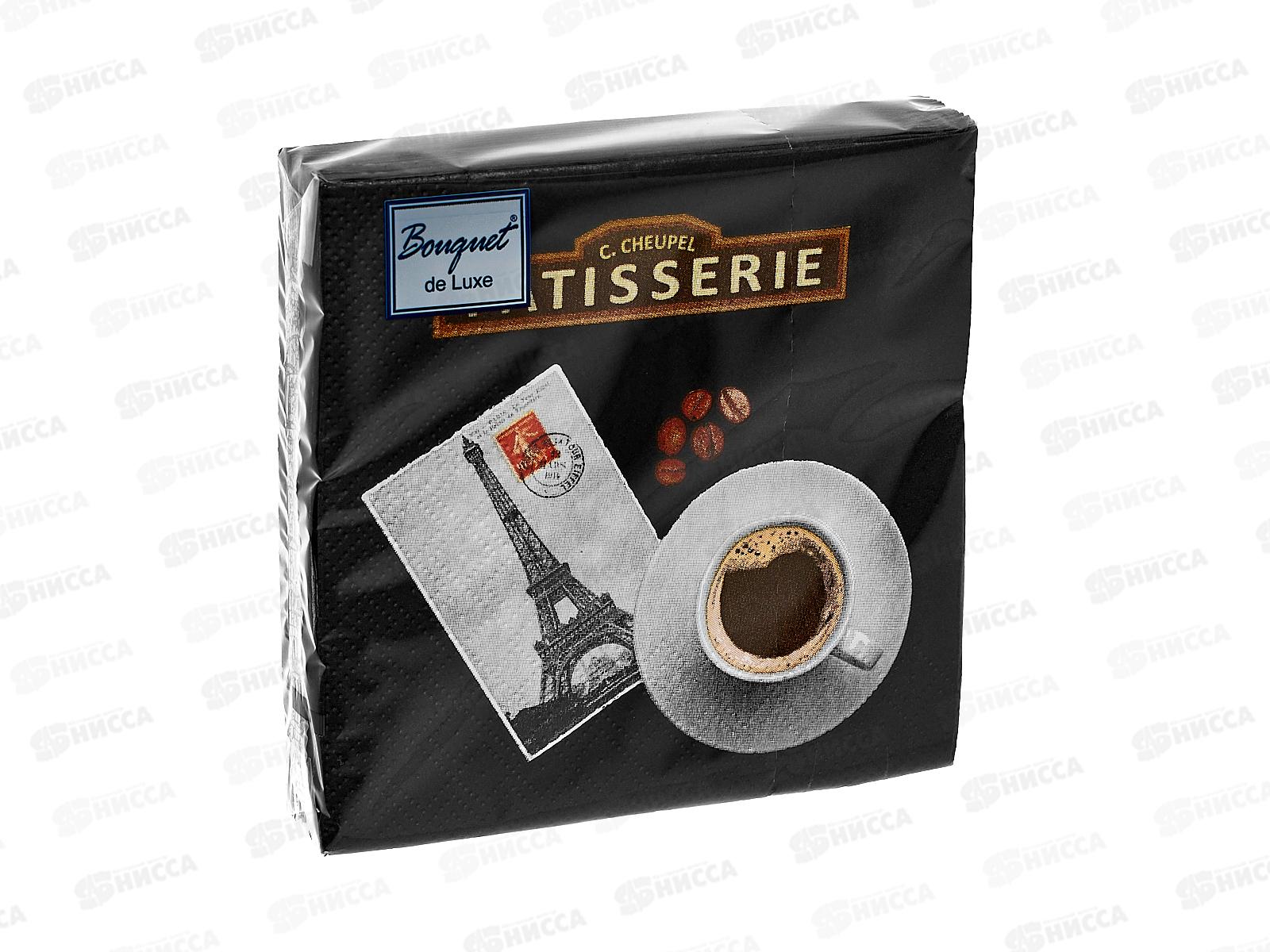 Салфетки 3 слойные 25 листов 24*24 Bouquet de Luxe Кофе,37213*15
