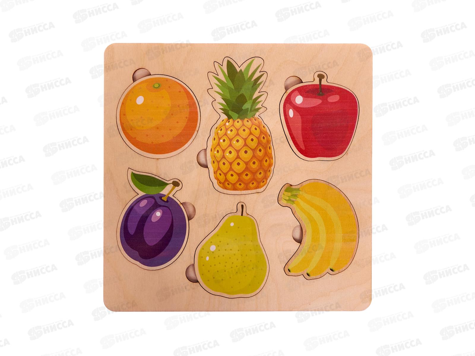 Игра развивающая деревянная &quotФрукты&quot (21х21см) 00761