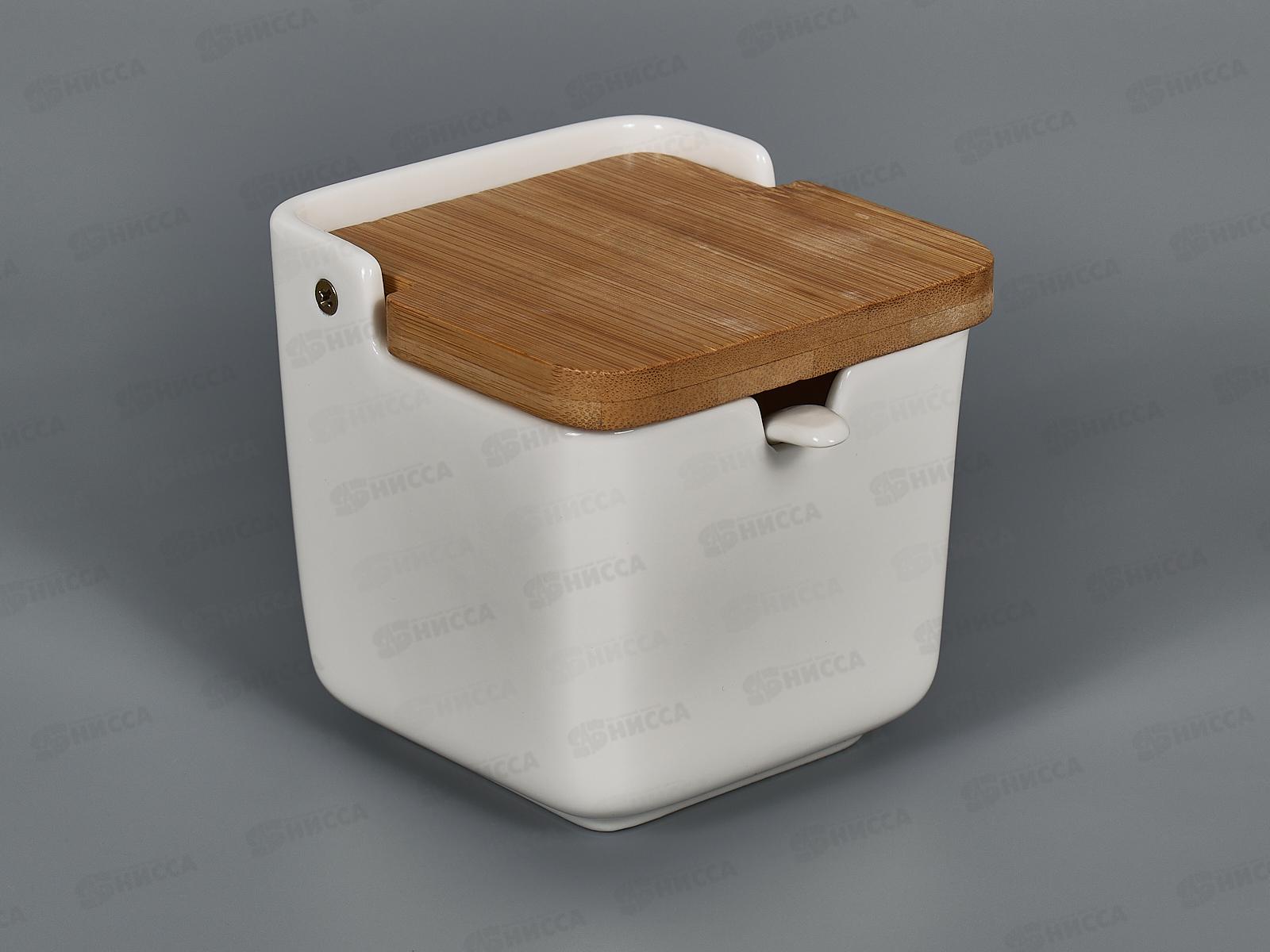 Солонка с ложкой &quotNaturel&quot 280мл, ложка L 11см, 2630145 *40