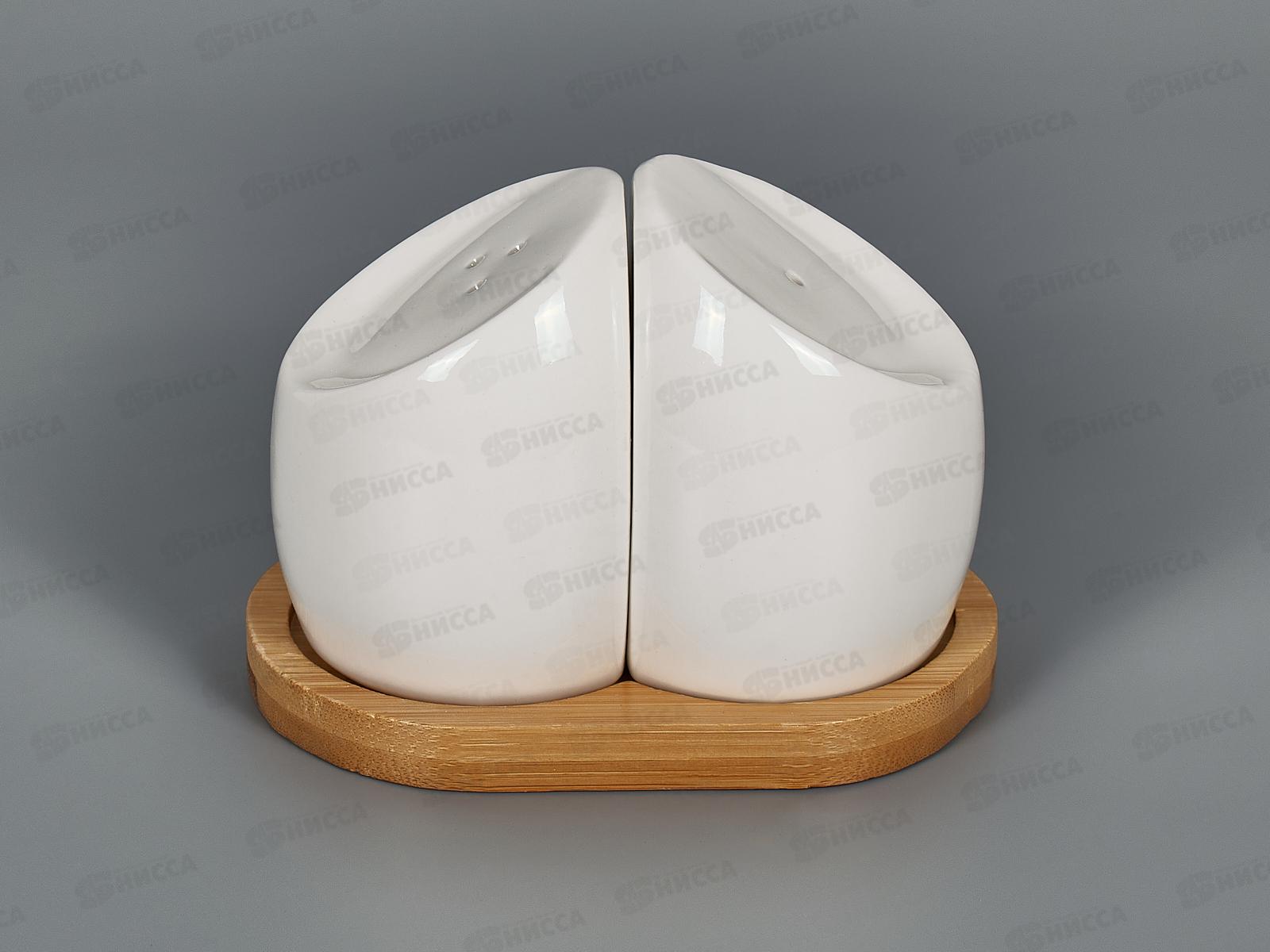 Набор для специй 2предмета Naturel (солонка, перечница), на бамбук. подставке п/у 2631083 *48