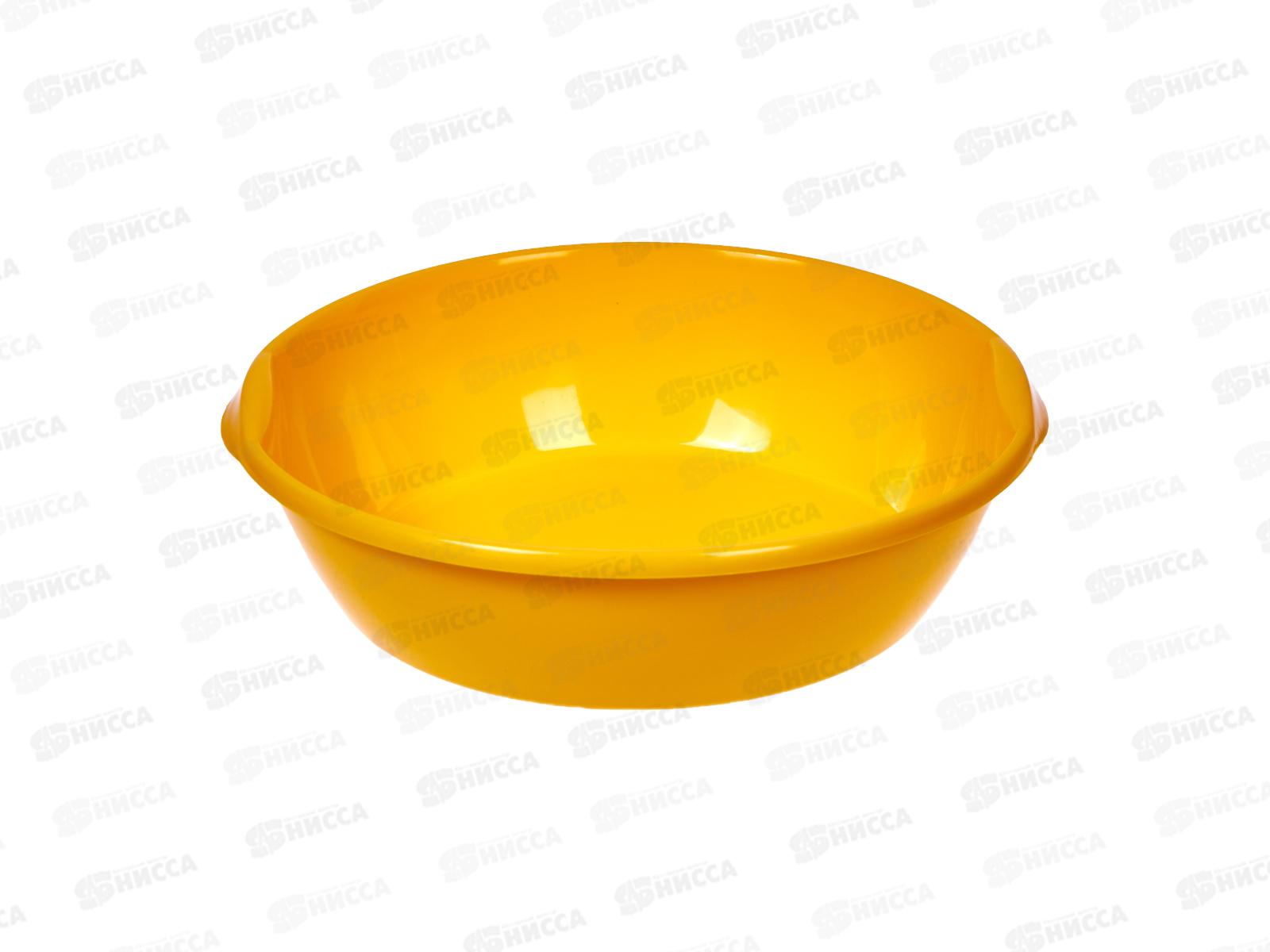 Таз  3л пластмассовый желтый ИНТ *30