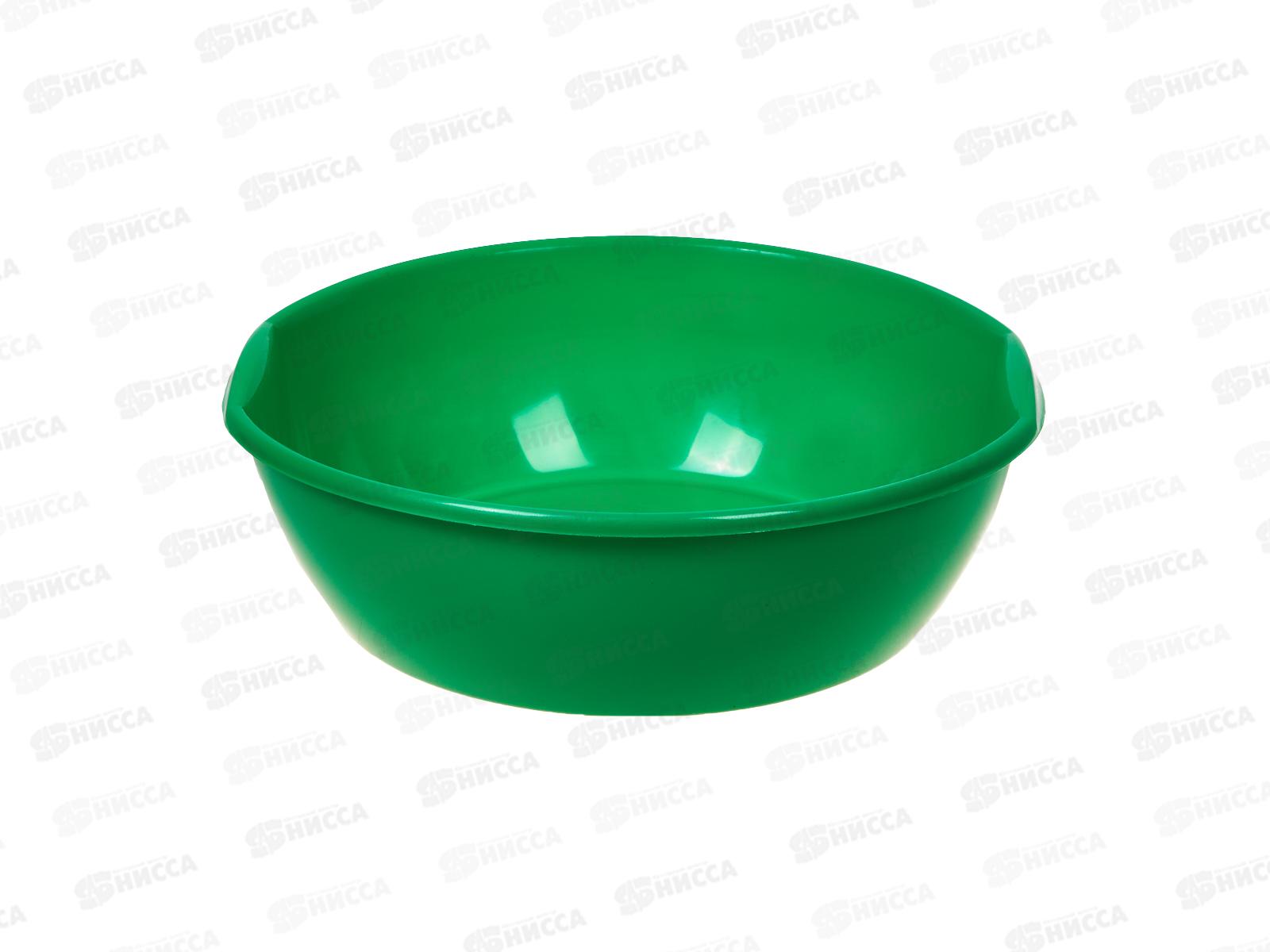 Таз  5л  пластмассовый зеленый *30  ИНТ
