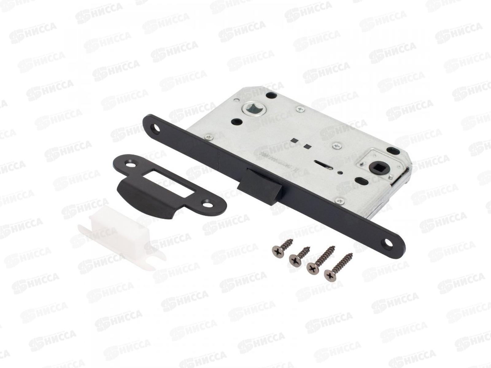 Защелка с фиксатором Аллюр АРТ 5300P-WC BL мат черный *40 898