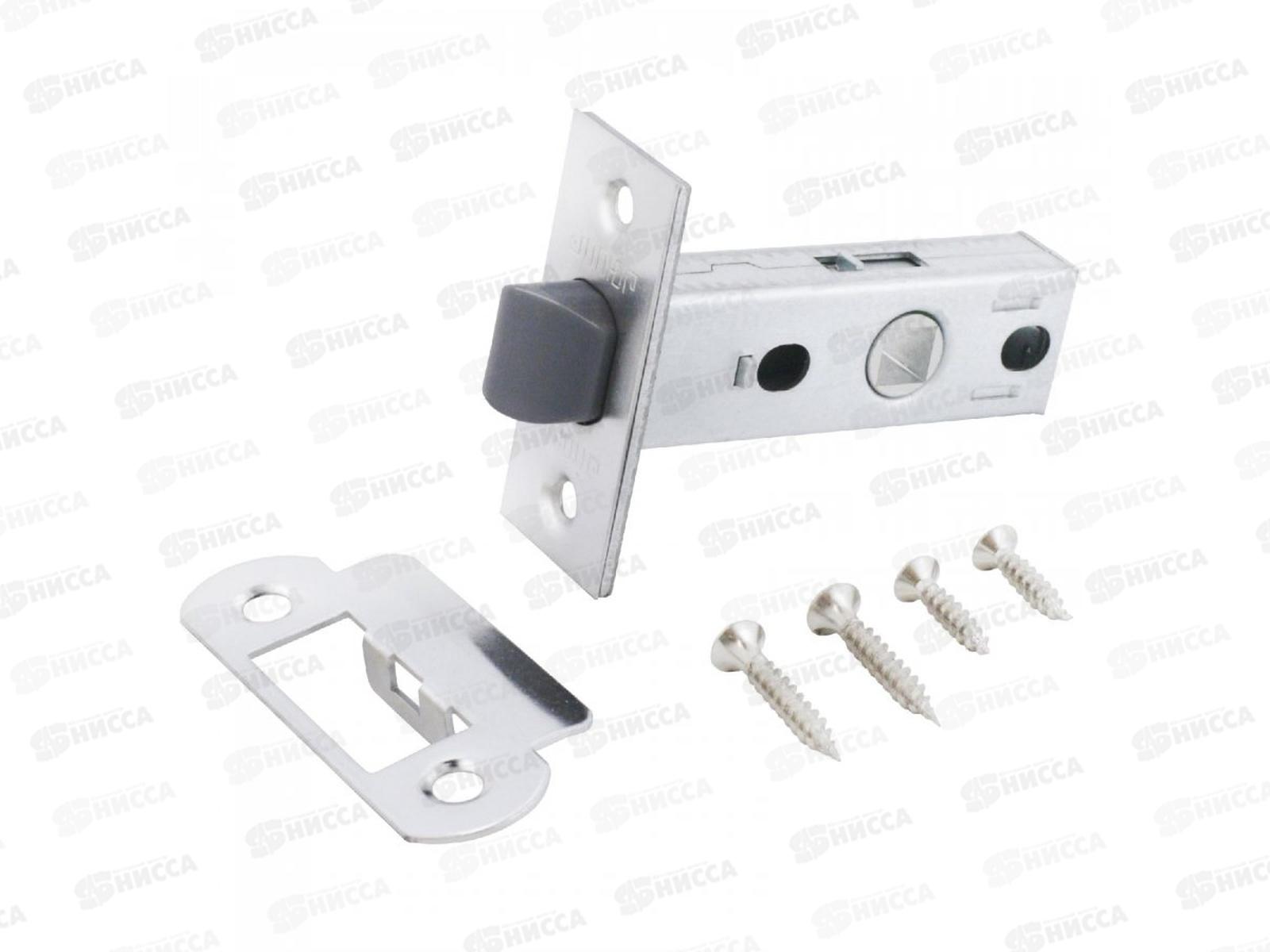 Защелка дверная Аллюр АРТ L45-8 CP хром торц планка 25м б/руч *100 209