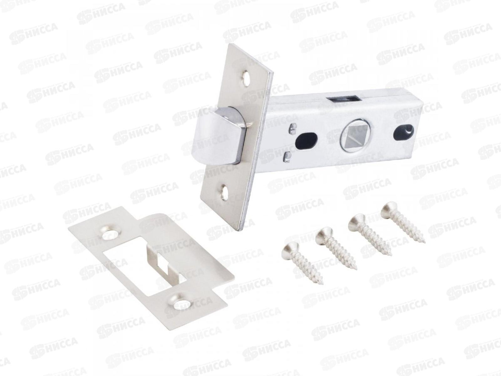 Защелка дверная Аллюр АРТ L45-8 SN ник торц планка 25м б/руч *100 210