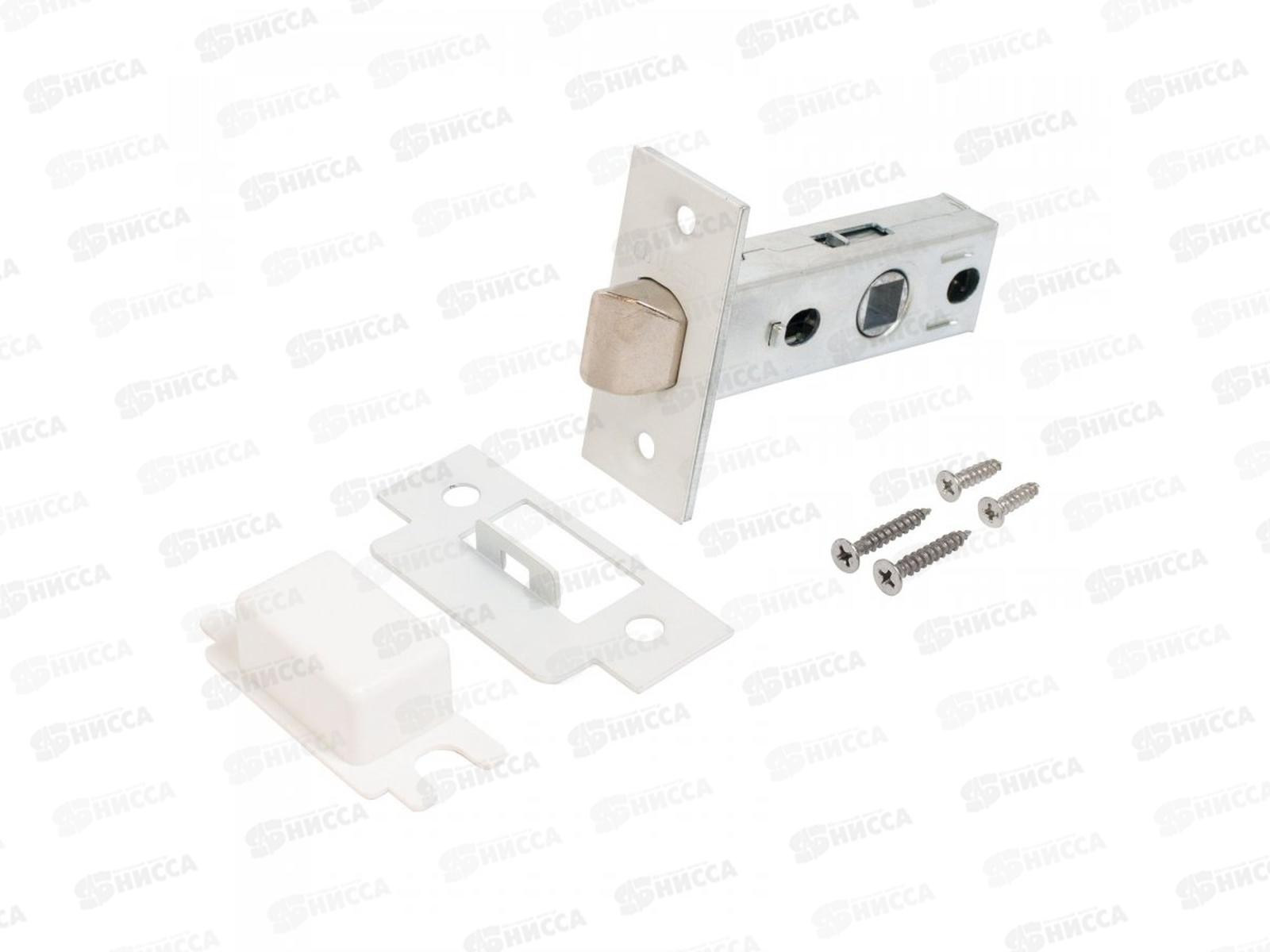 Защелка дверная Аллюр АРТ L45-8 W бел торц планка 25м б/руч *100 551