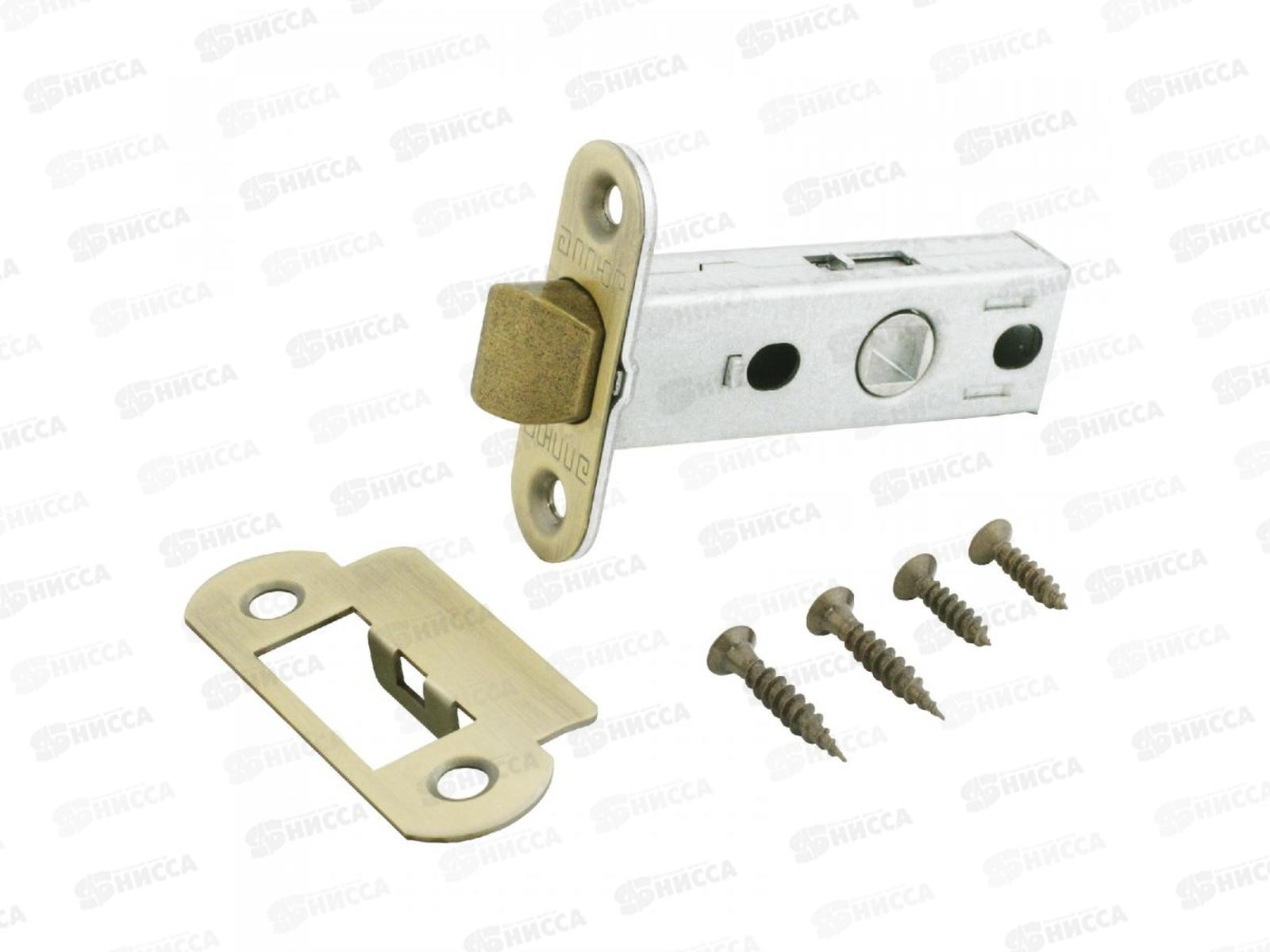 Защелка дверная Аллюр АРТ L45-8-R18 MAB брон тор пл 18мм б/р *100 746