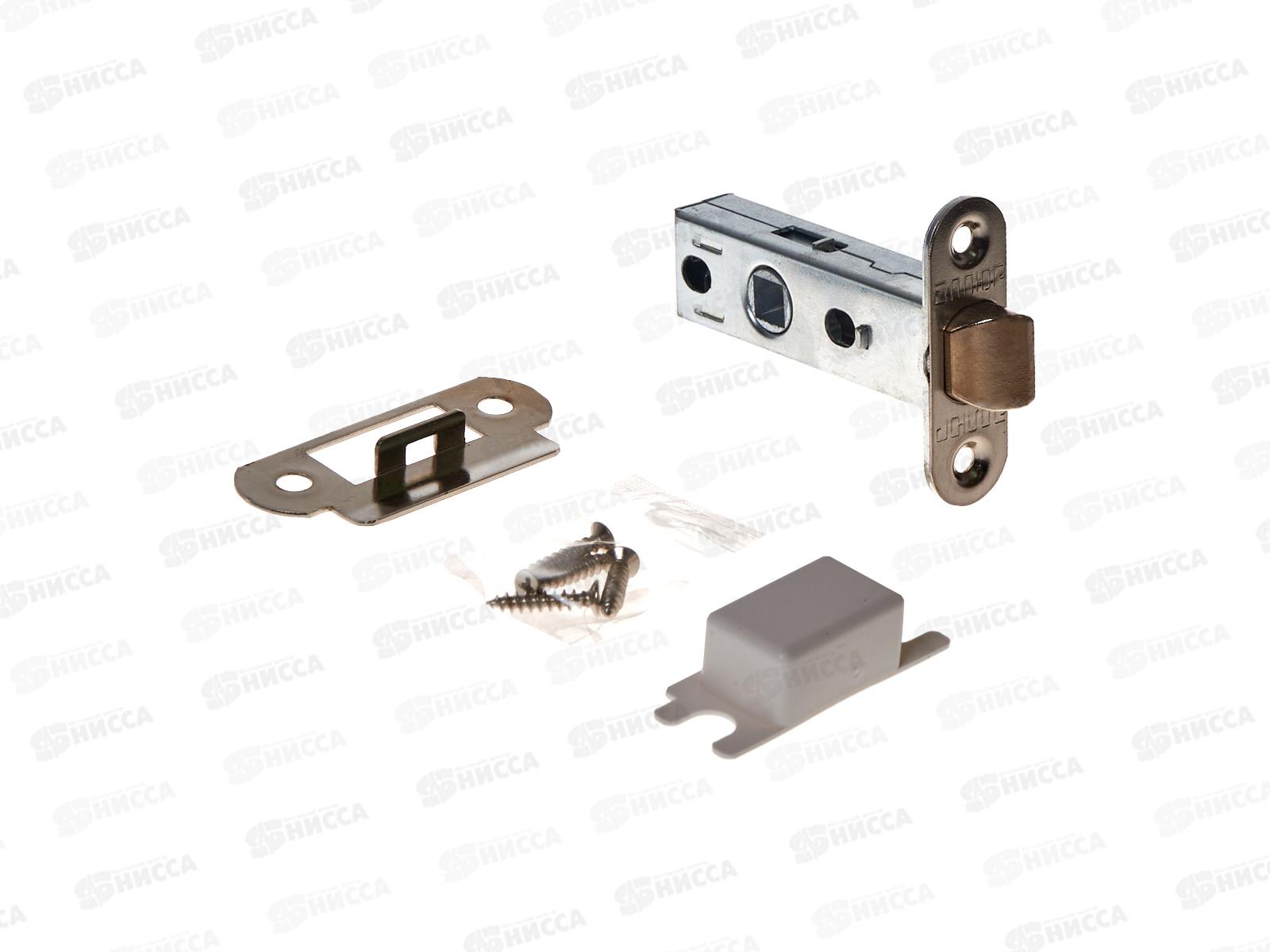 Защелка дверная Аллюр АРТ L45-8-R18 SN ник тор пл 18мм б/р *100 745