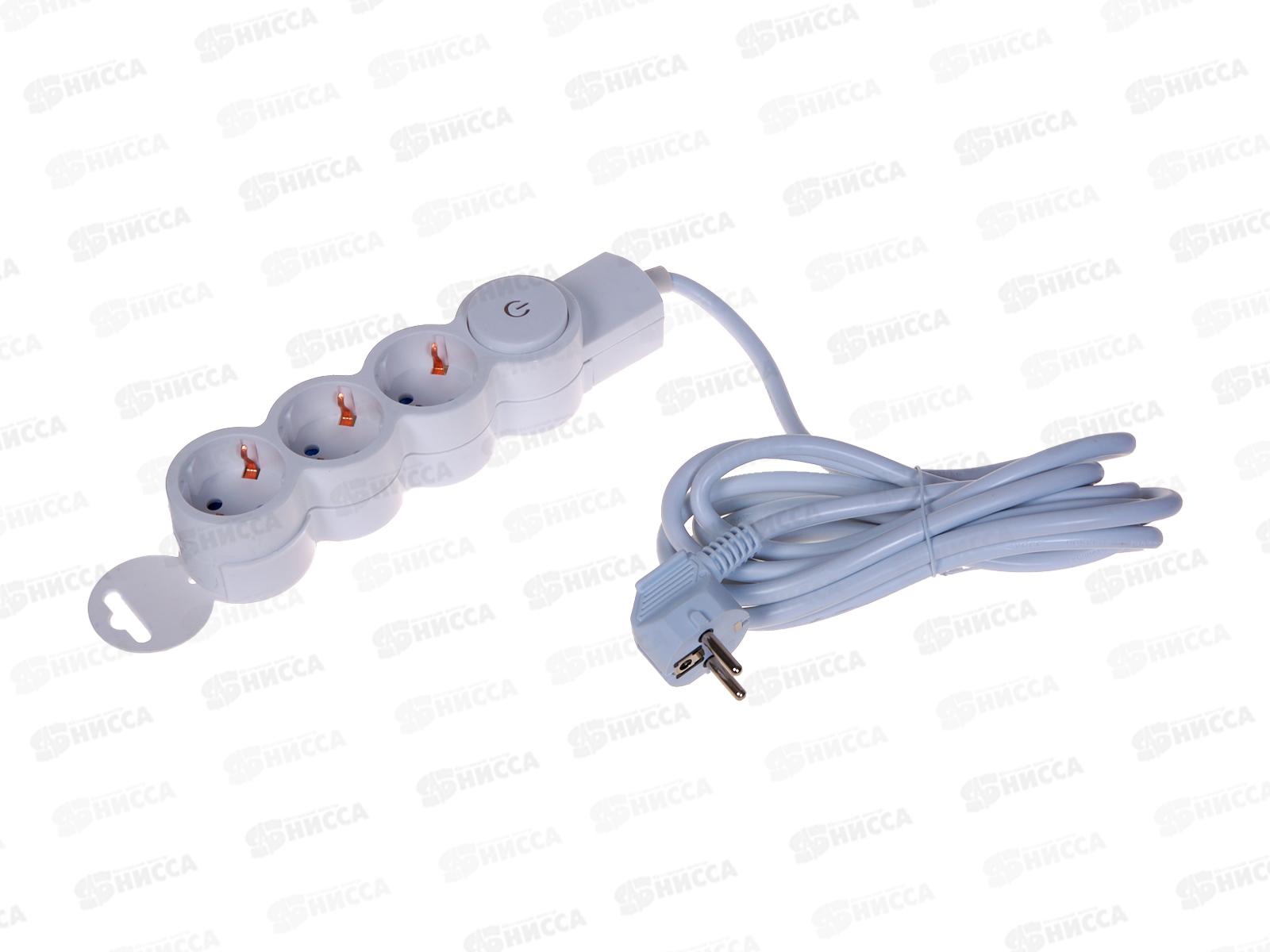 Удлинитель СПУТНИК Mi303 4.5м  3 розетки, ПВС 3*1мм 16А IP20 *30