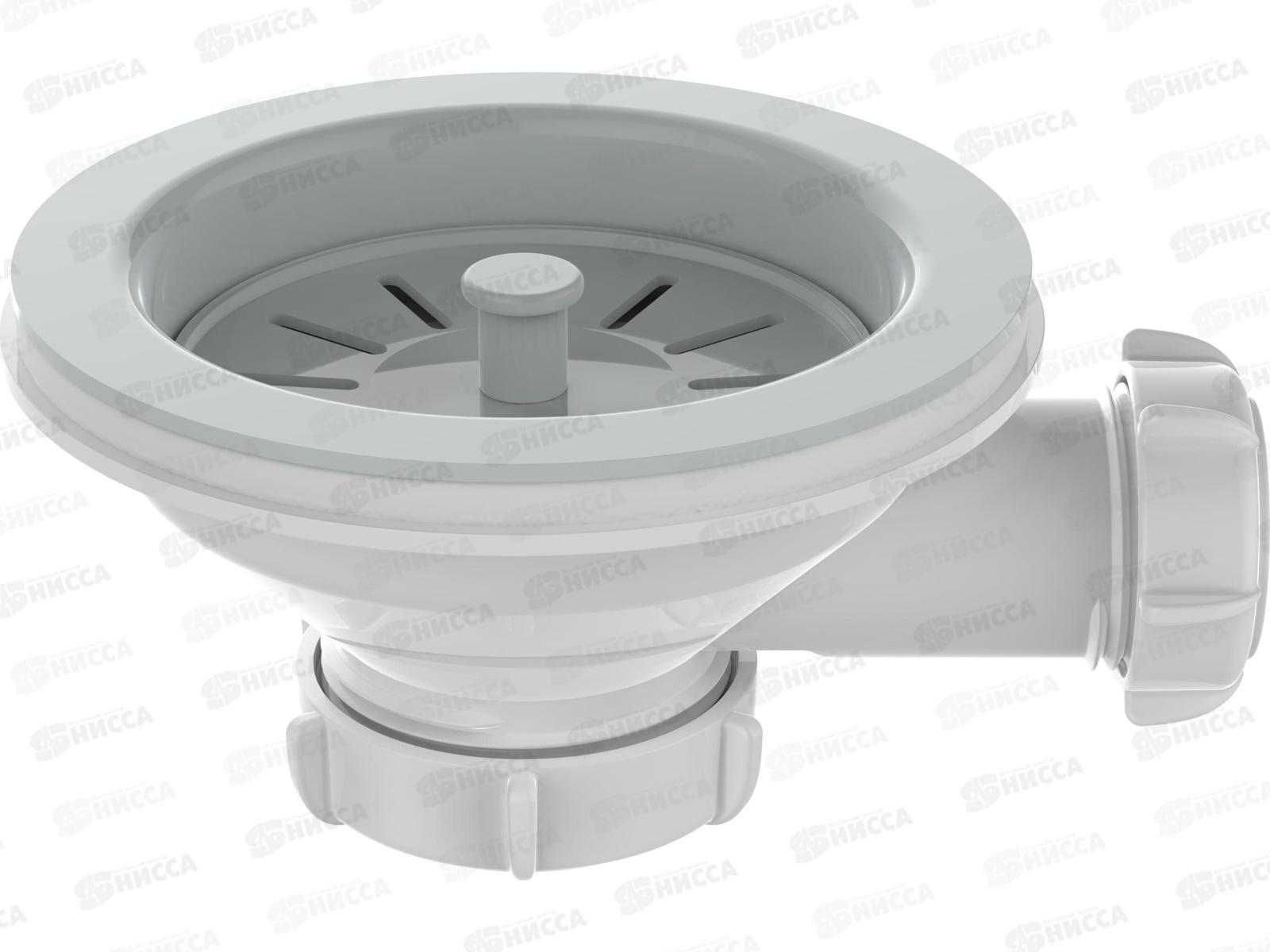 Выпуск 3 1/2" с пластиковой решеткой с отводом под перелив, PNV250 *40