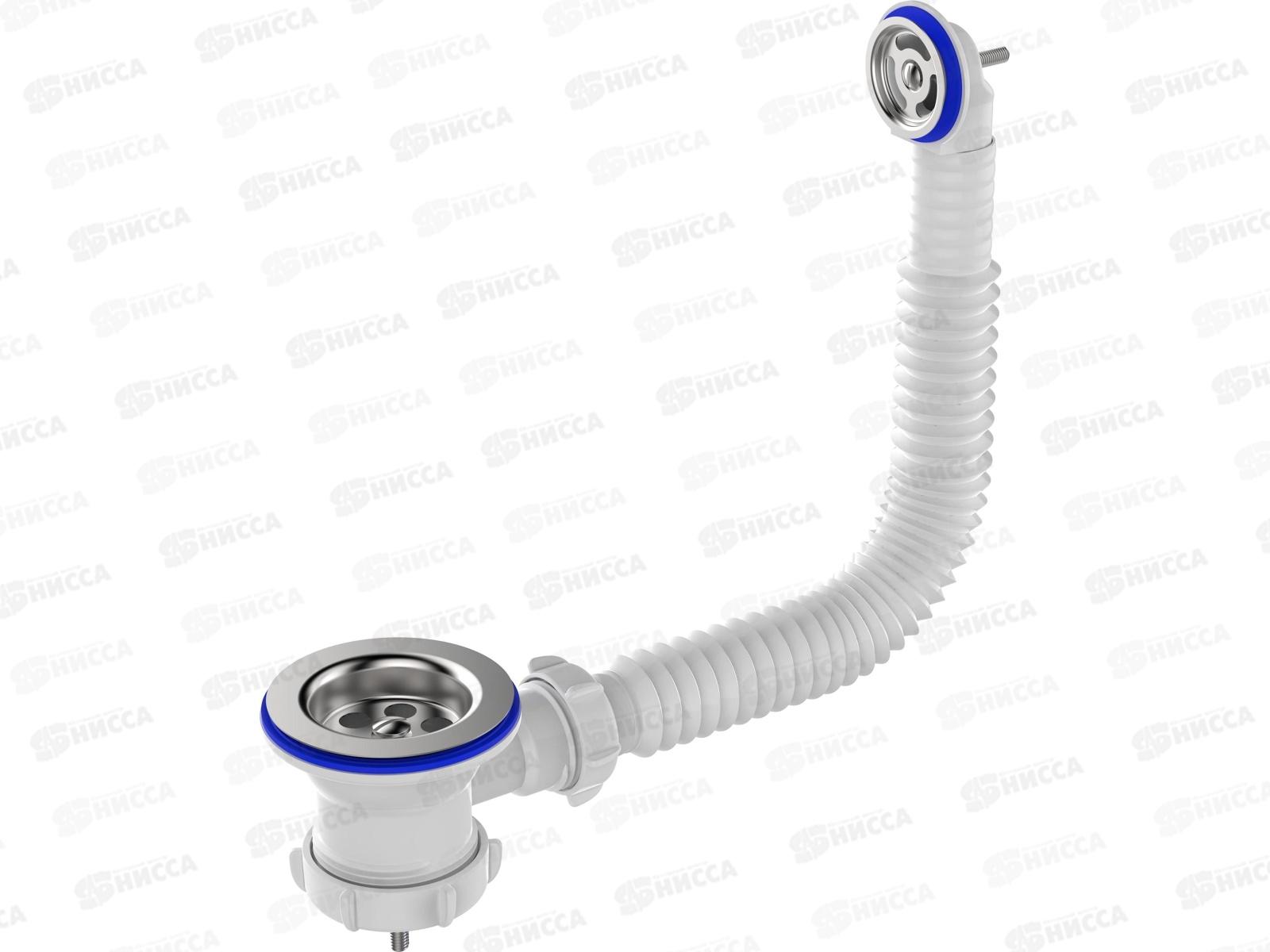 Выпуск 1 1/2" с металлической решеткой с круглым переливом, NV105-45-MR *45