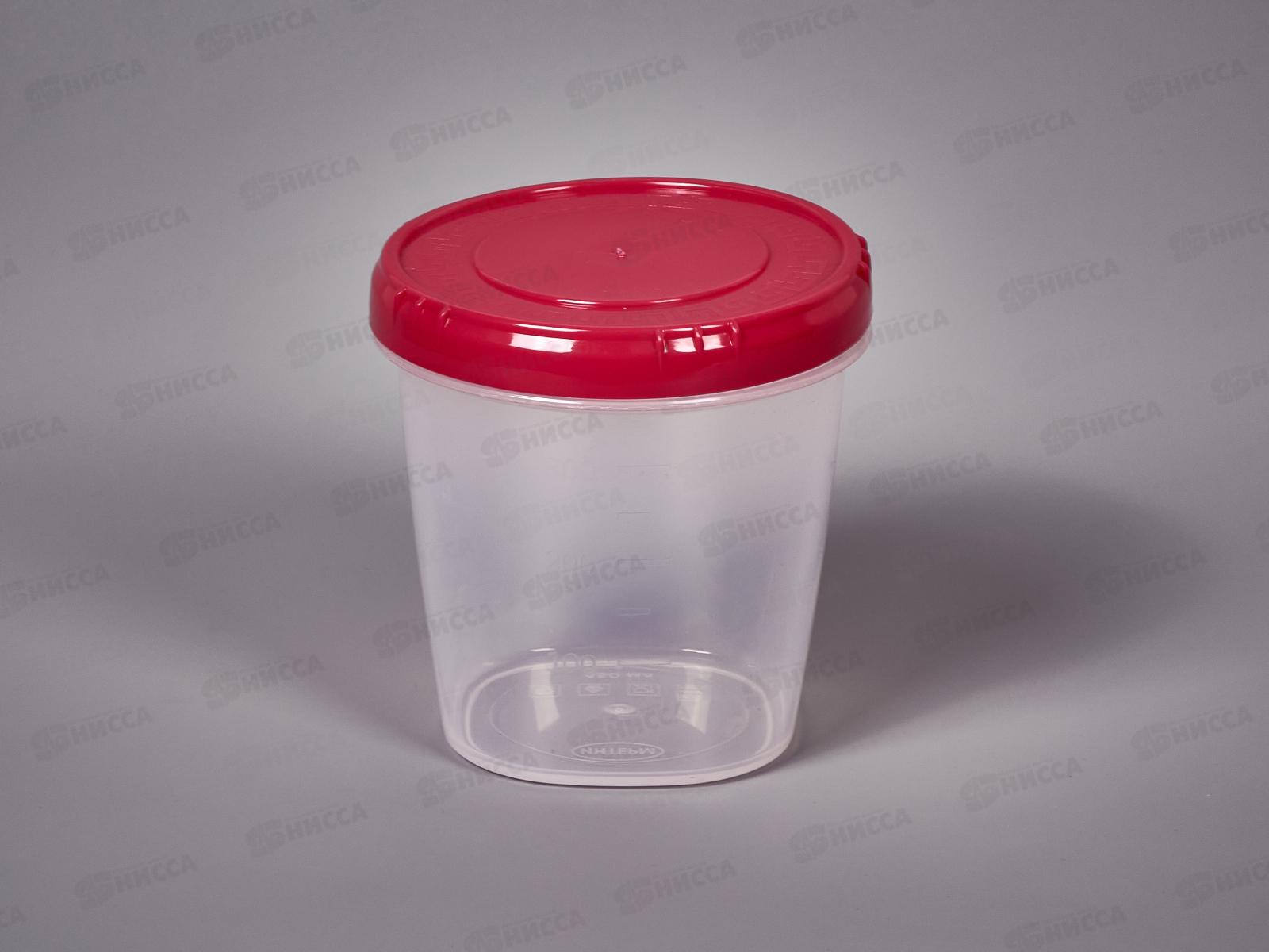 Емкость (Банка) 450мл фуксия *60