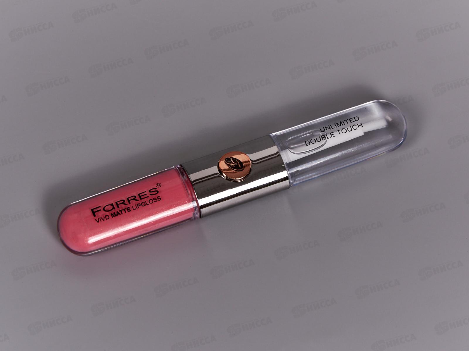 Farres Блеск для губ 7044-03 2в1 V.M. лососево-розовый *3