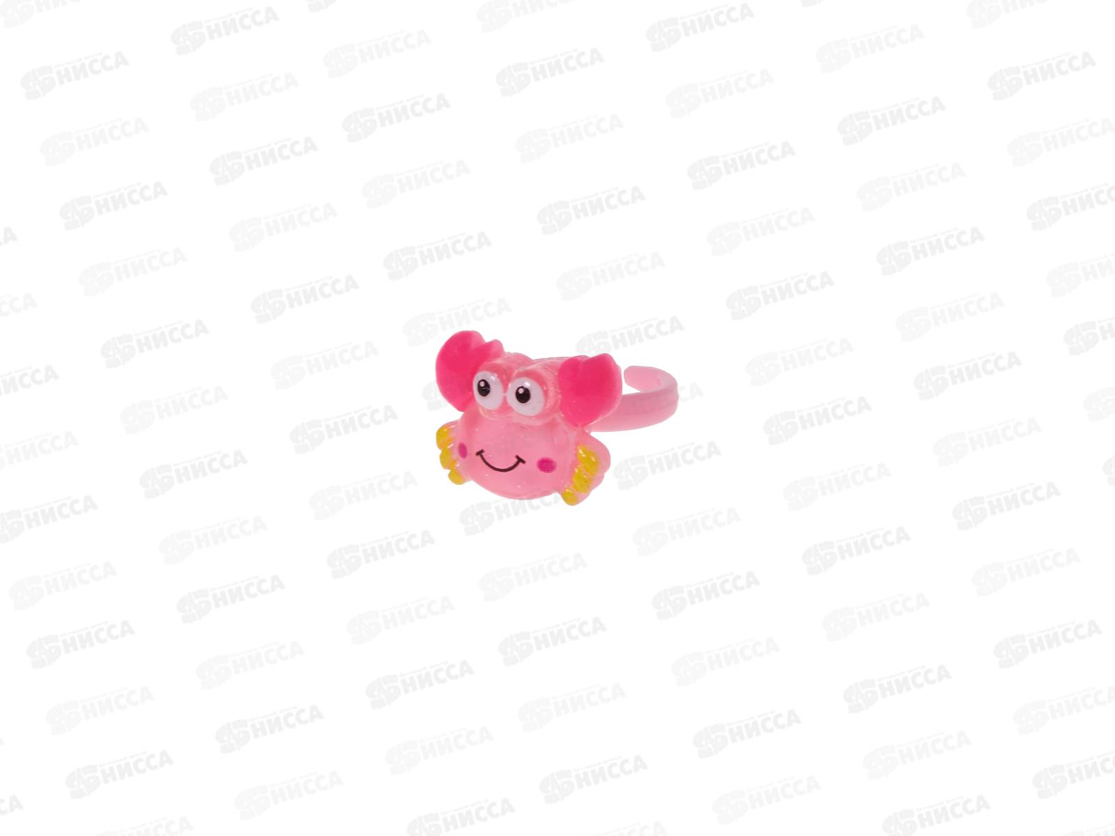 Кольцо детское сувенирное,пластик Зверята Р516-14