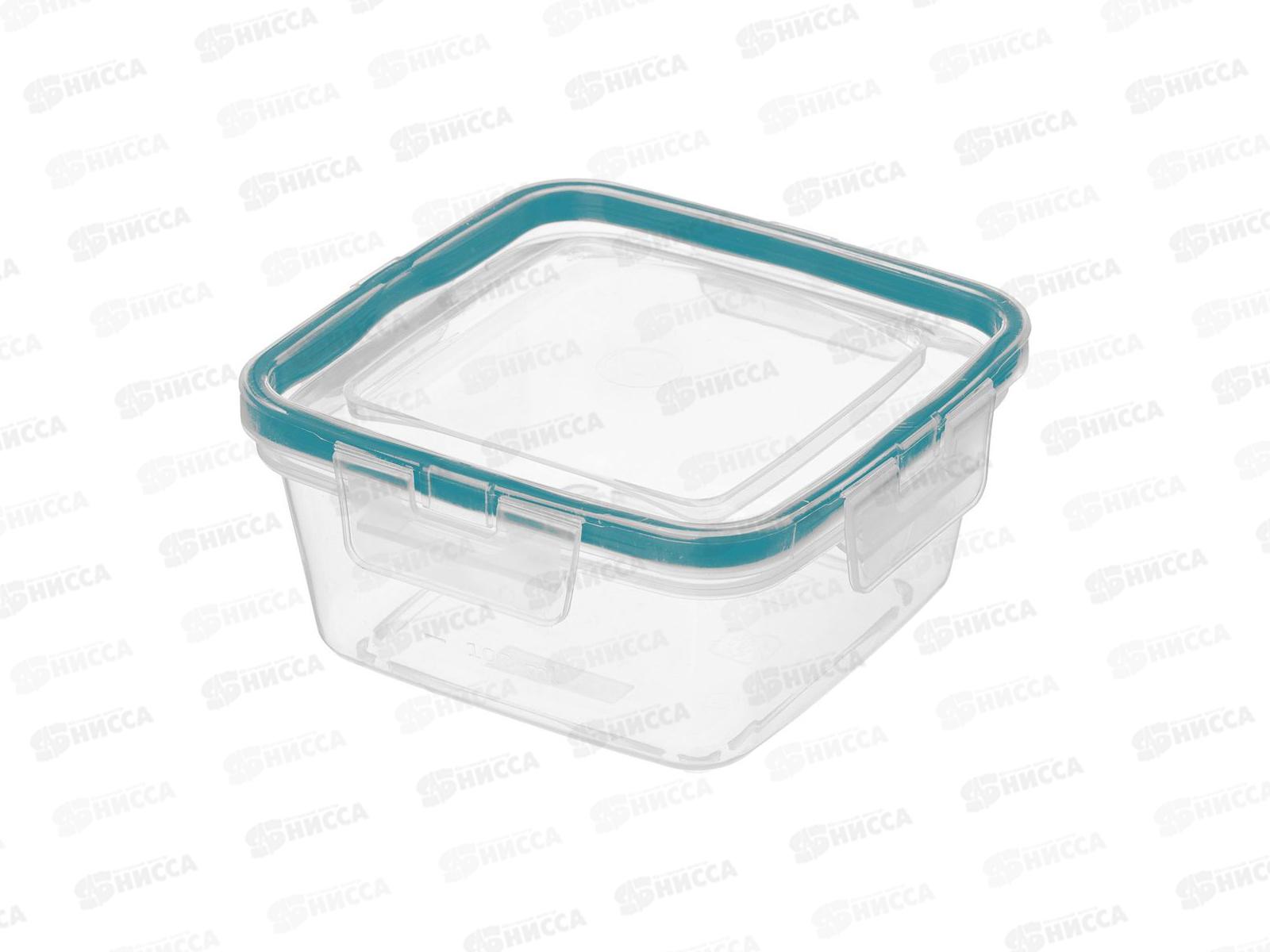 Контейнер для продуков герметичный квадратный 0,4л с защелками 221103218/02 *23