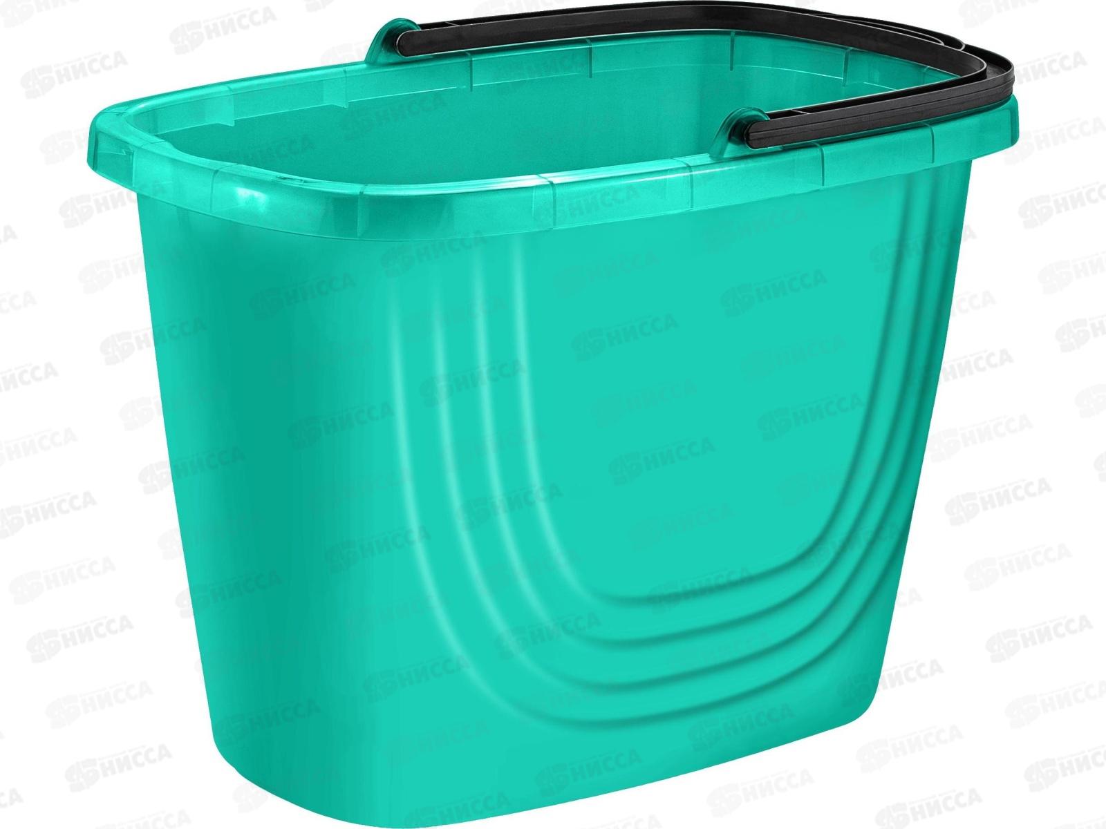 Ведро 8л &quotDisco" прямоуг аквамарин SC111510027