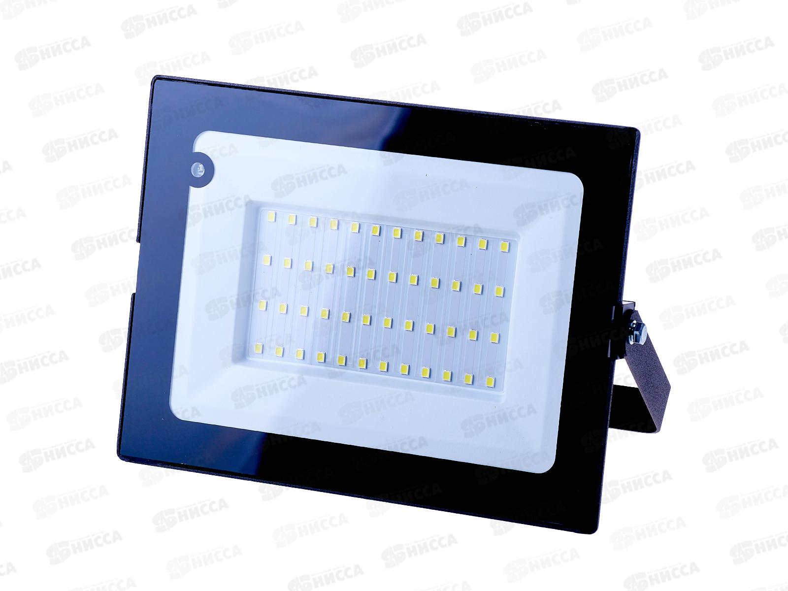 Прожектор светодиодный ЭРА LPR-041-1-65K-050 50Вт 6500К 3500Лм, датчик движения нерегулируемый *30