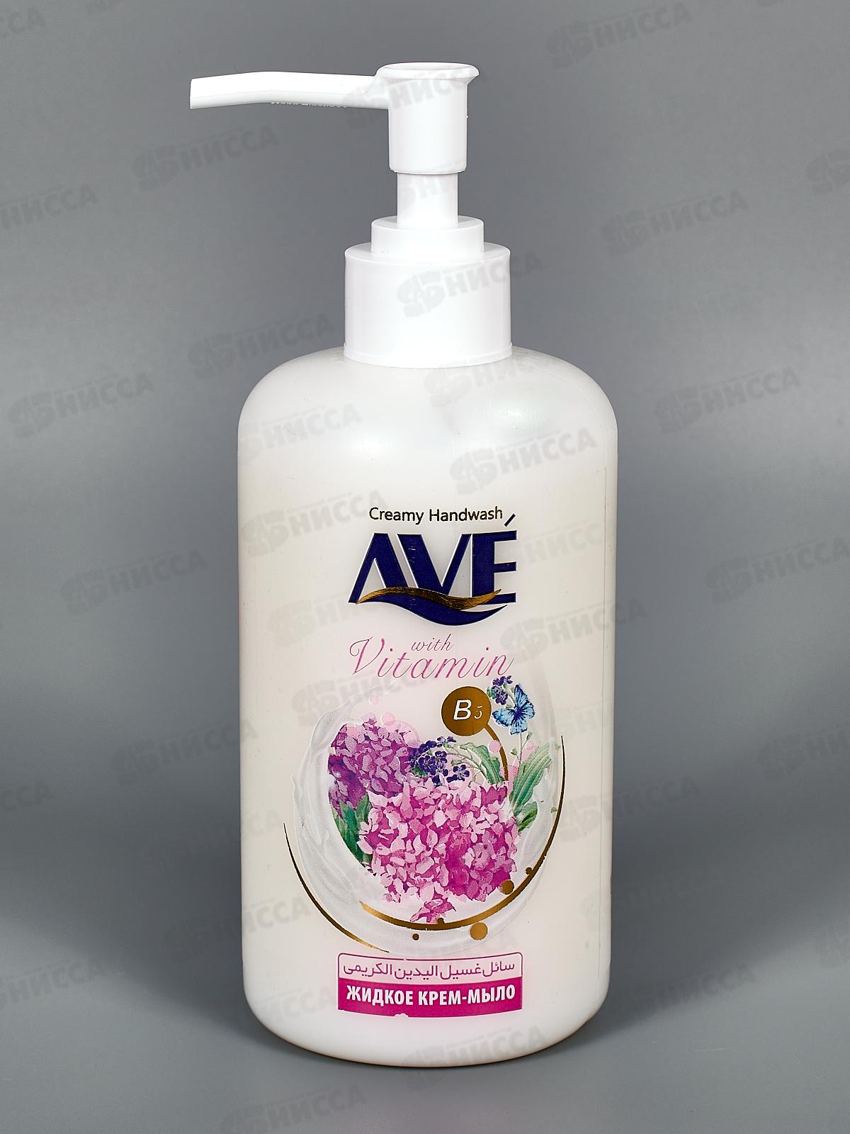 AVE Жидкое крем-мыло Цветы и молоко с витамином 450мл B5 7614 *12