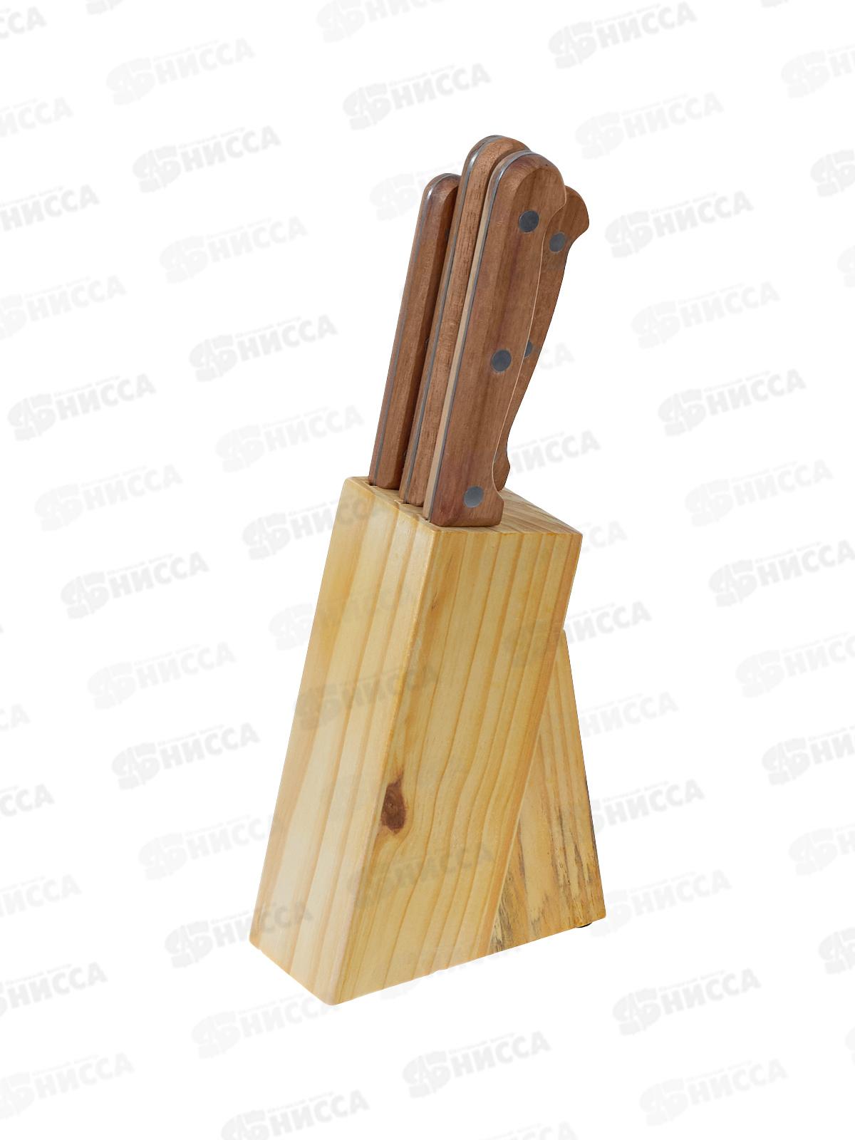 Набор ножей 5пр подствка дерево №2 AST-004-HH-004