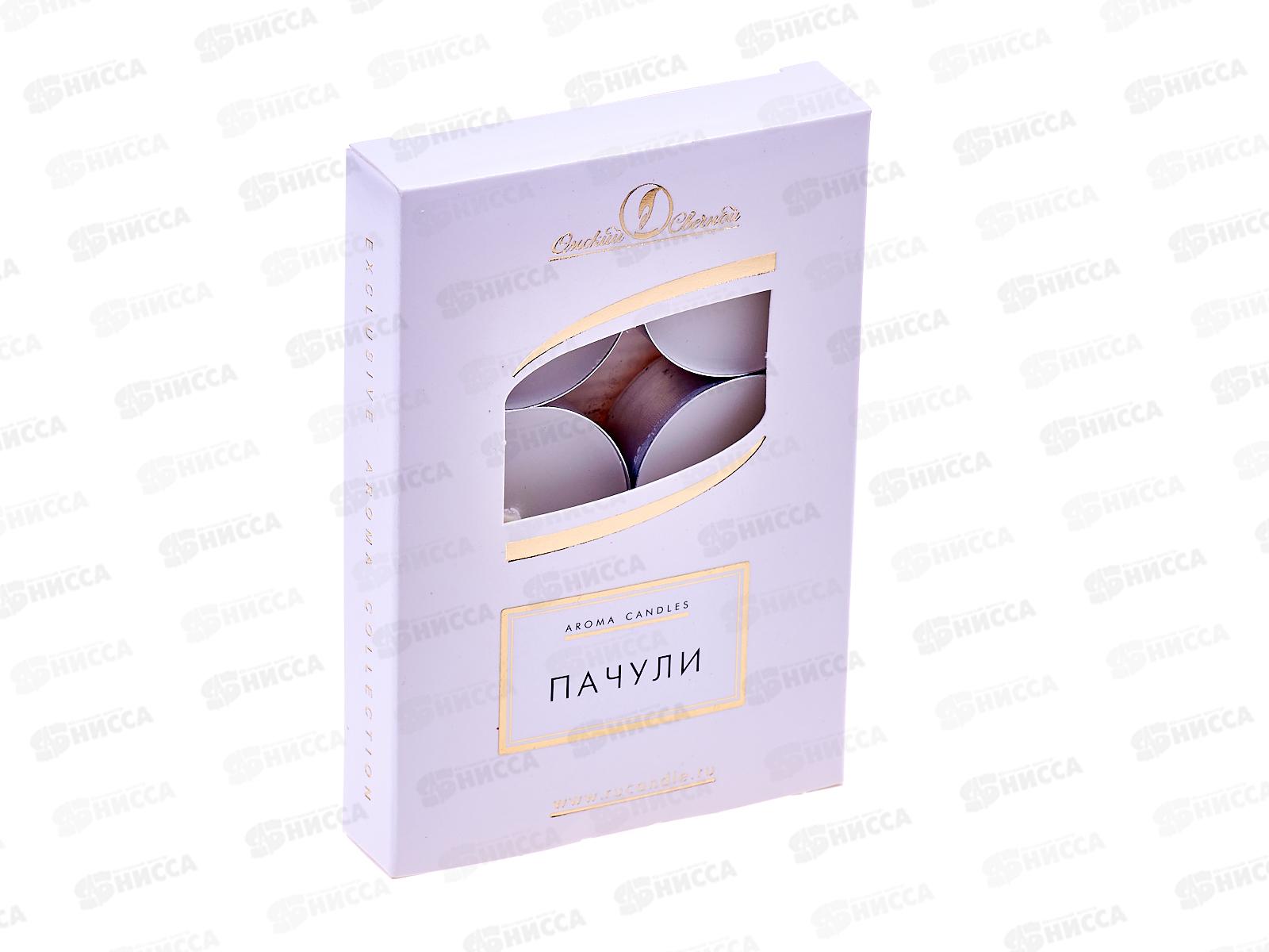 Свеча чайная 12гр аромат уп 6шт Пачули *1