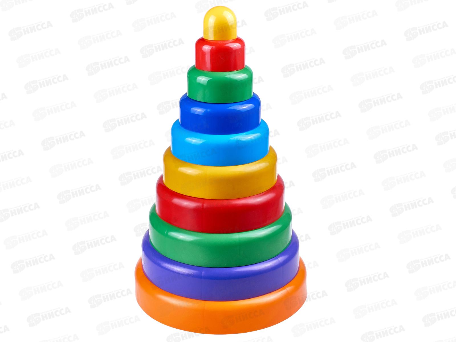 Пирамидка 38см 10 деталей ПИ000130  *6