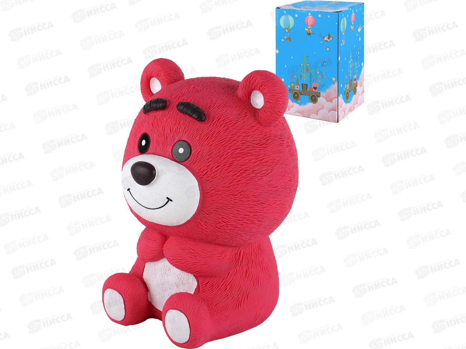 Копилка  "Мишутка" 11*18см розовая КС-7441