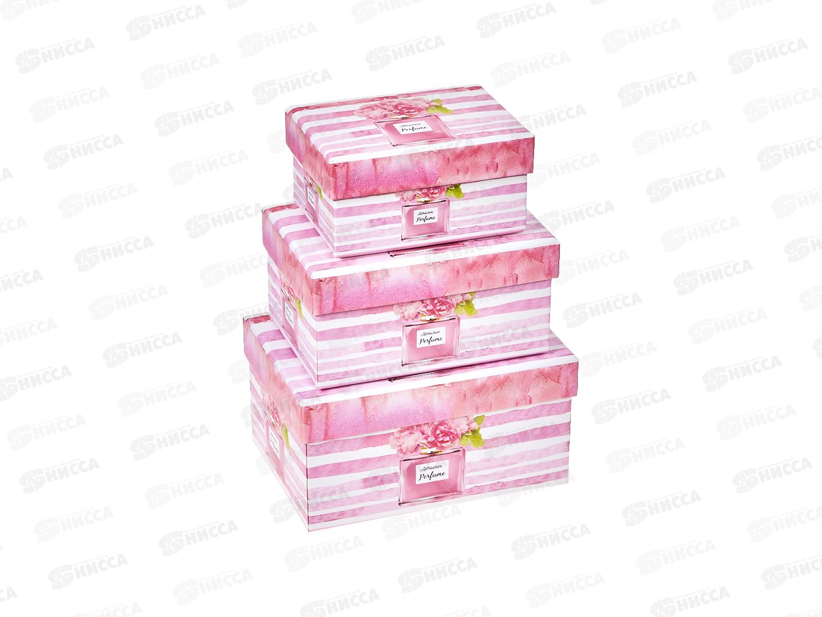 Коробка подарочная (набор 3в1) 15,5*11,13,5*9,5,11*8 Парфюм 10827-1