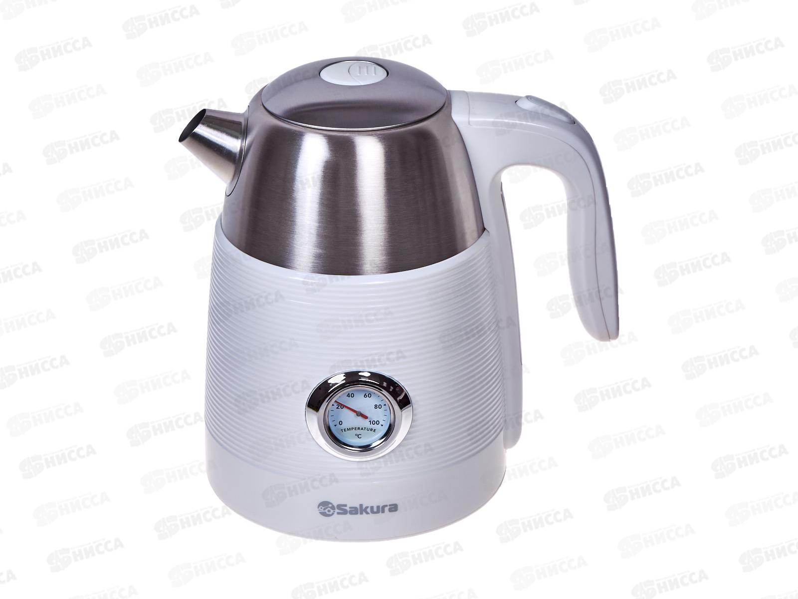 Чайник электрический SA-2178W Premium 1,7л нержавейка