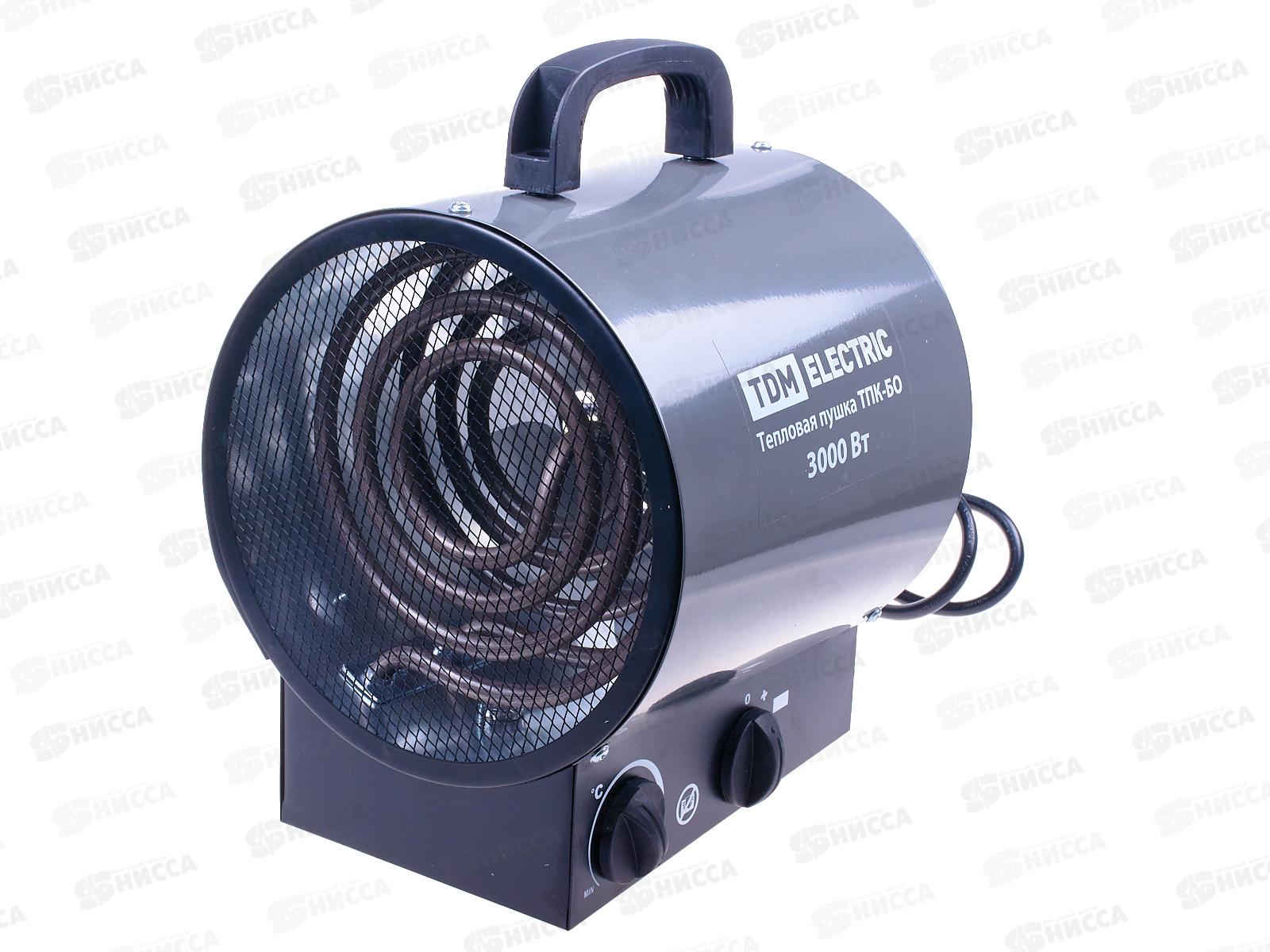 Тепловая пушка ТПК-БО в круглом корпусе 3 кВт, терморегул TDM, 0108