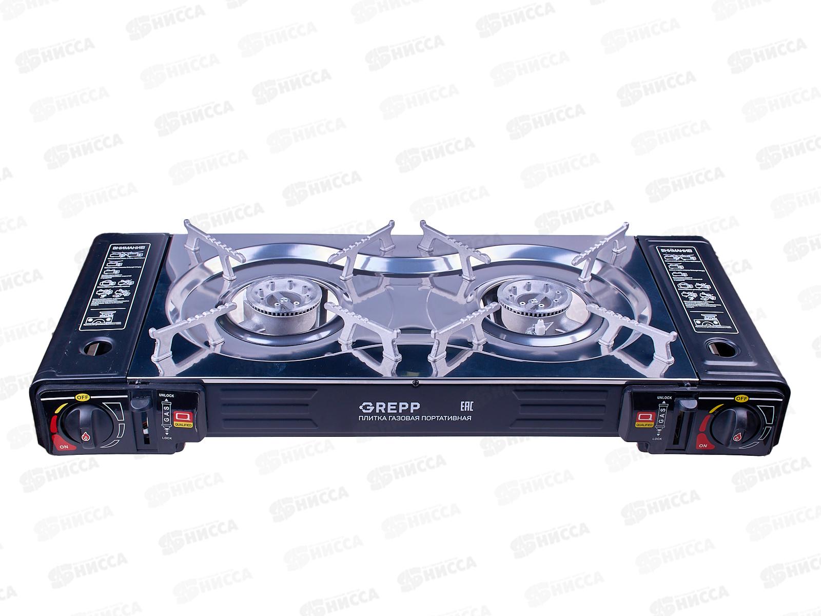 ПЛИТА газовая 2-комфорочная портативная 400-102 *4
