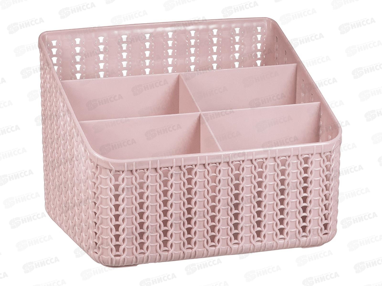 Органайзер ВЯЗАНИЕ 5 секций Чайная роза М2383 *12