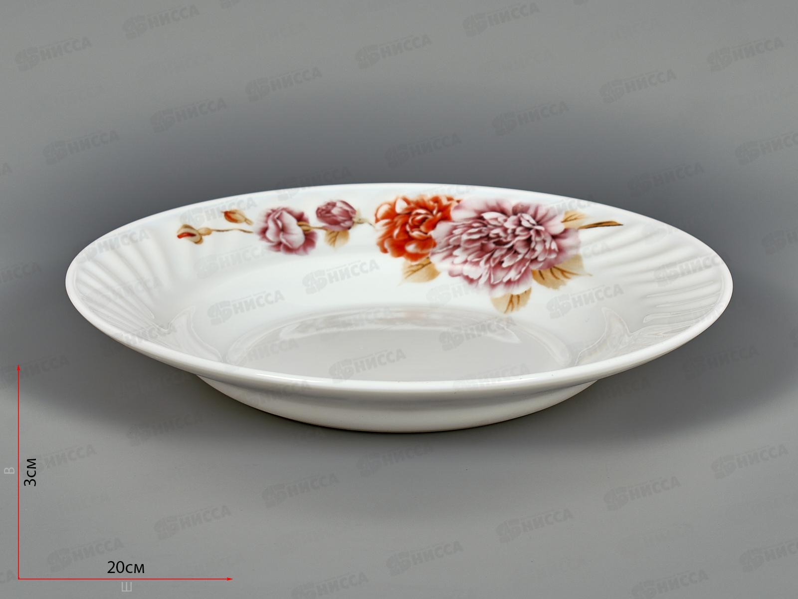 Тарелка глубокая HSP80-Decal 20см 400мл No.60 206428